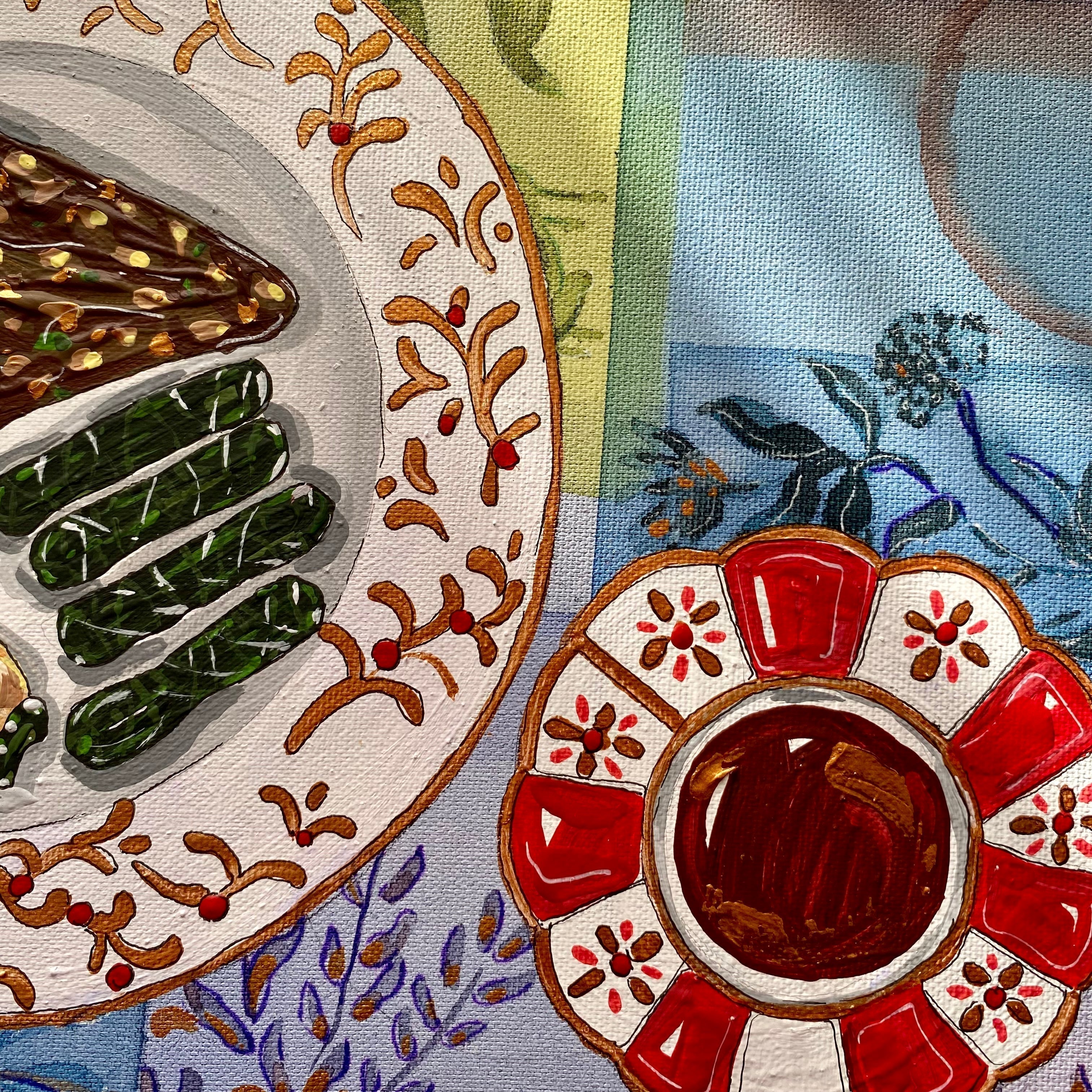 My Mother's Table Painting