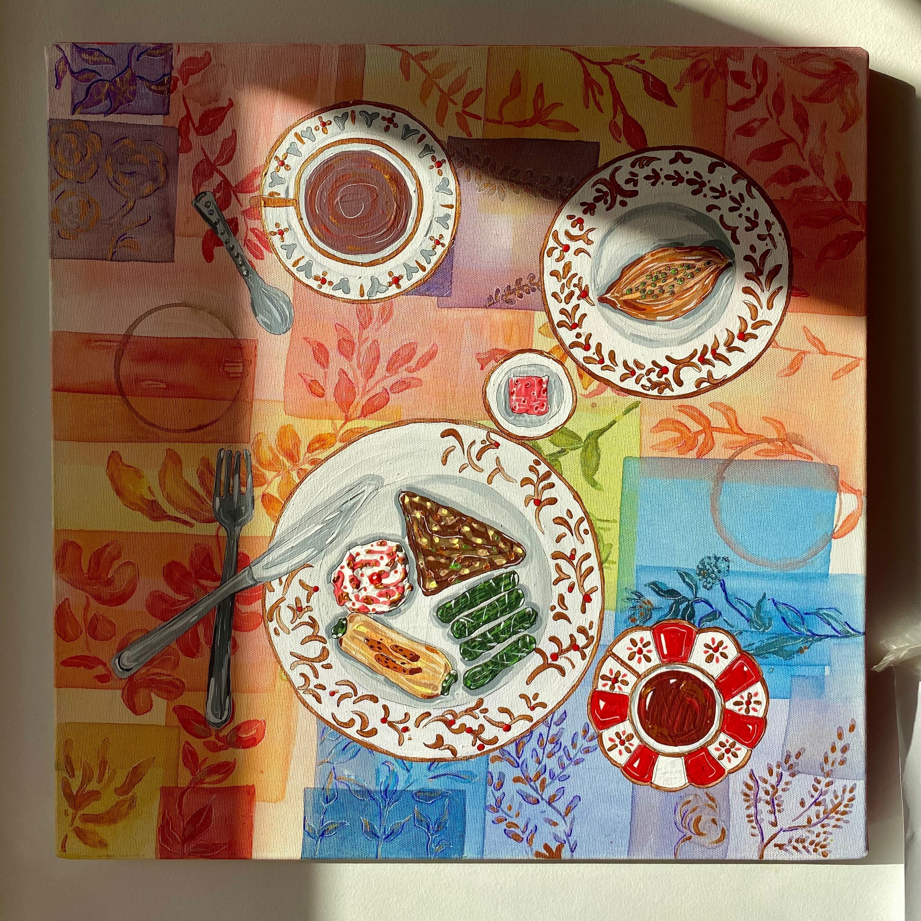 My Mother's Table Painting