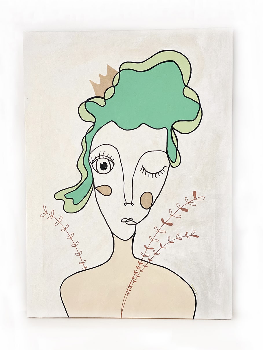 Kanvas Renkli Portre Serisi - 02