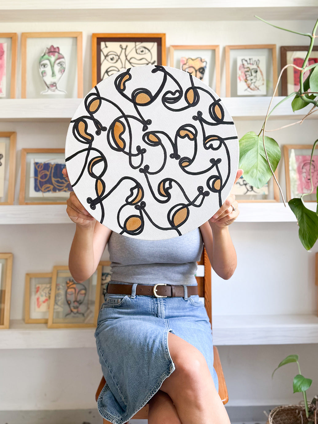 Kanvas Renkli Portre Serisi - 31