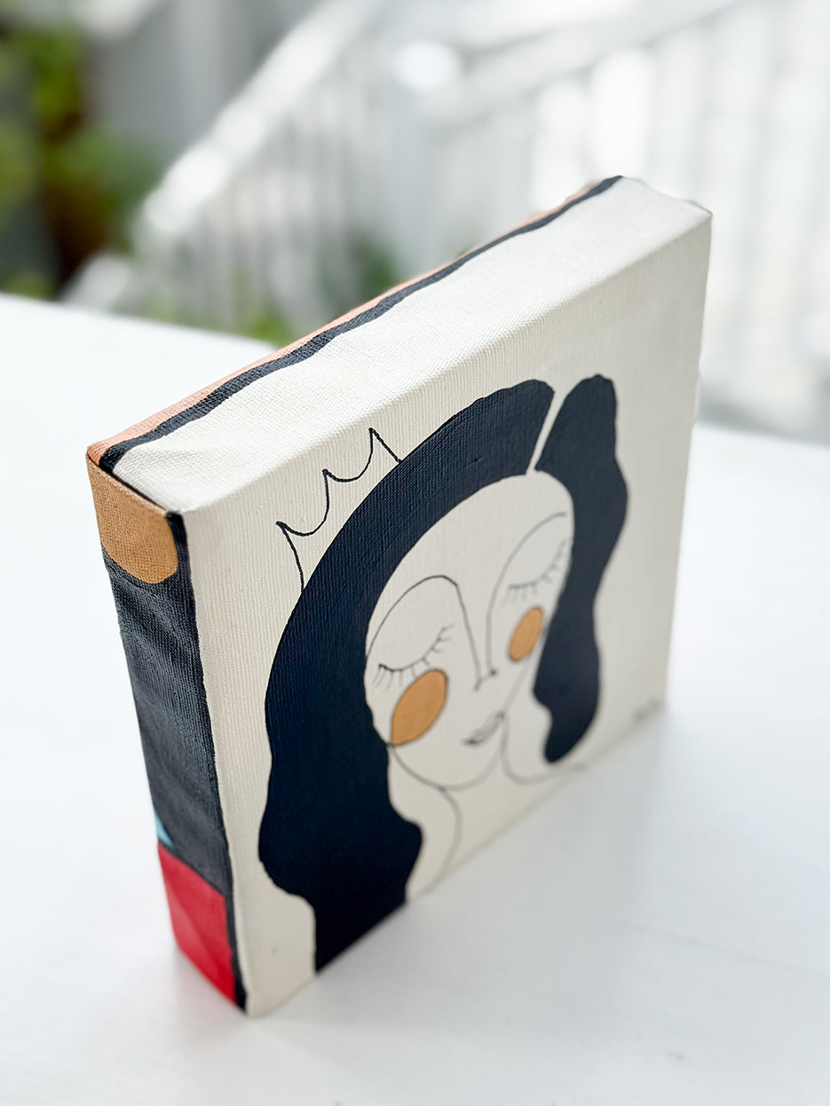 Kanvas Renkli Portre Serisi - 35