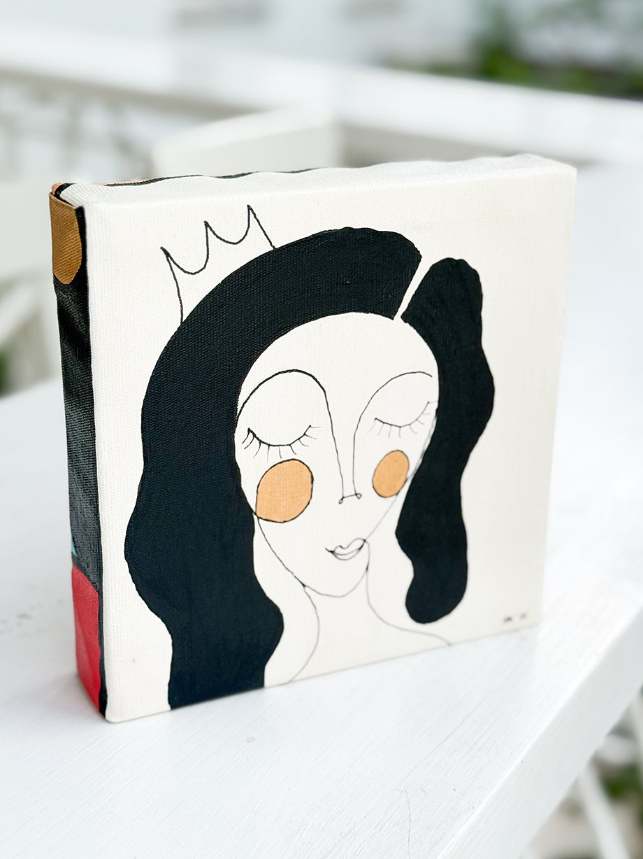 Kanvas Renkli Portre Serisi - 35