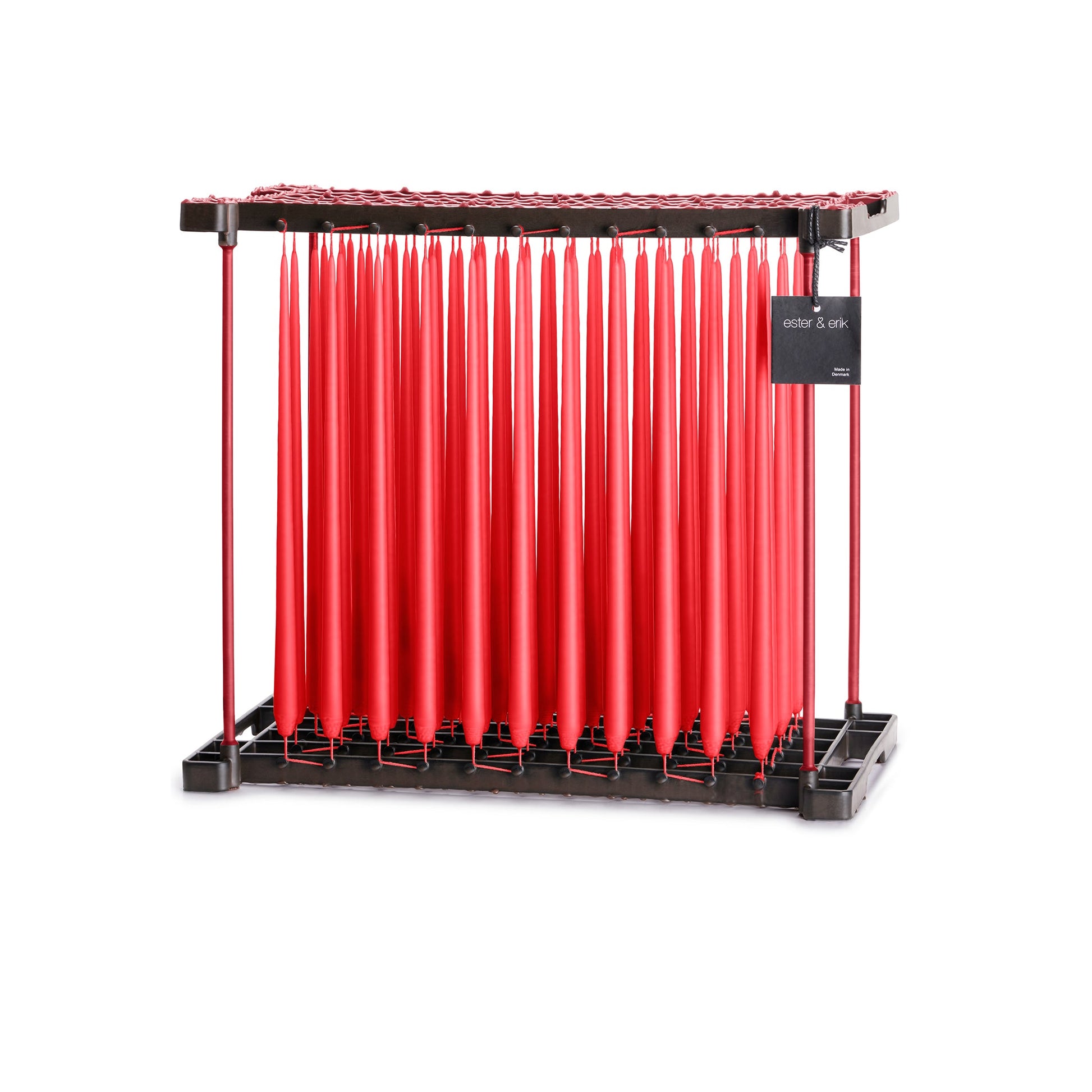 Kırmızı Kokusuz 2'Li Konik Mum 32 Cm