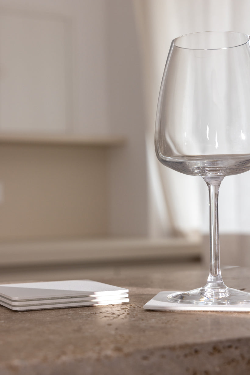 Kiva Metal Kare Bardak Altlığı (4'Lü Set)