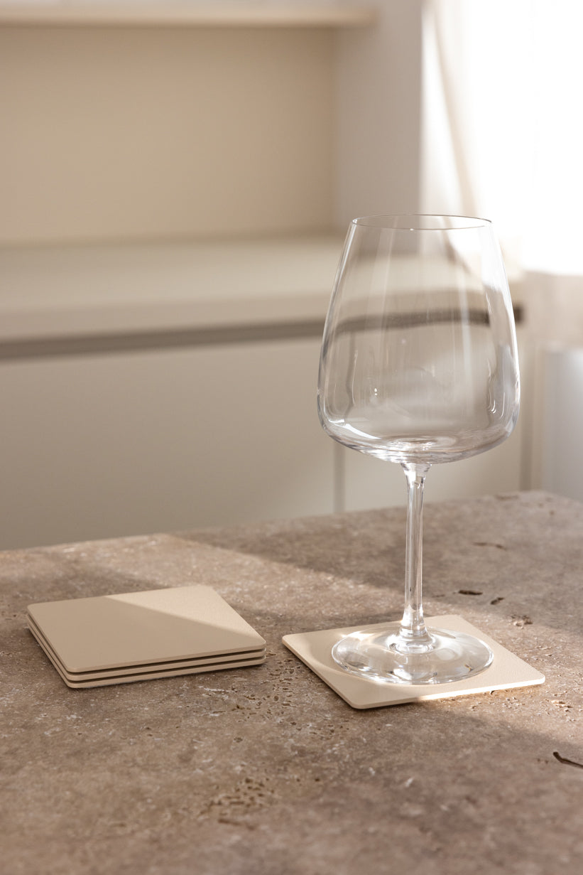 Kiva Metal Kare Bardak Altlığı (4'Lü Set)