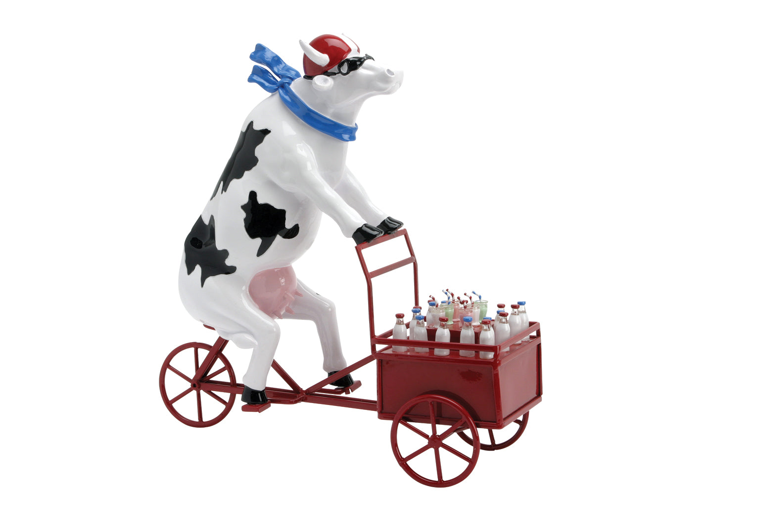 Lait Triporteur - Handmade Cow Figure