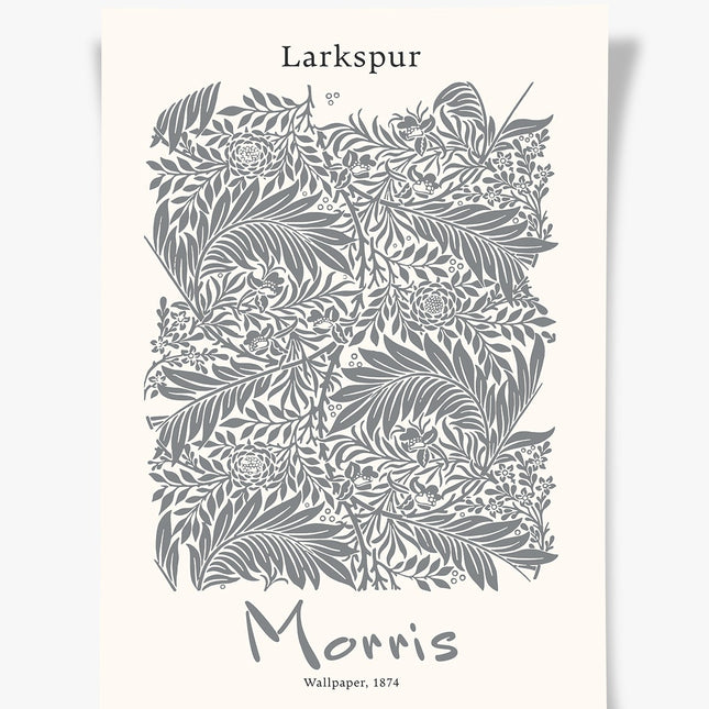 Larkspur | William Morris Baskı-Baskı-ODA.products-30x40 cm-Çerçevesiz-NowShopFun