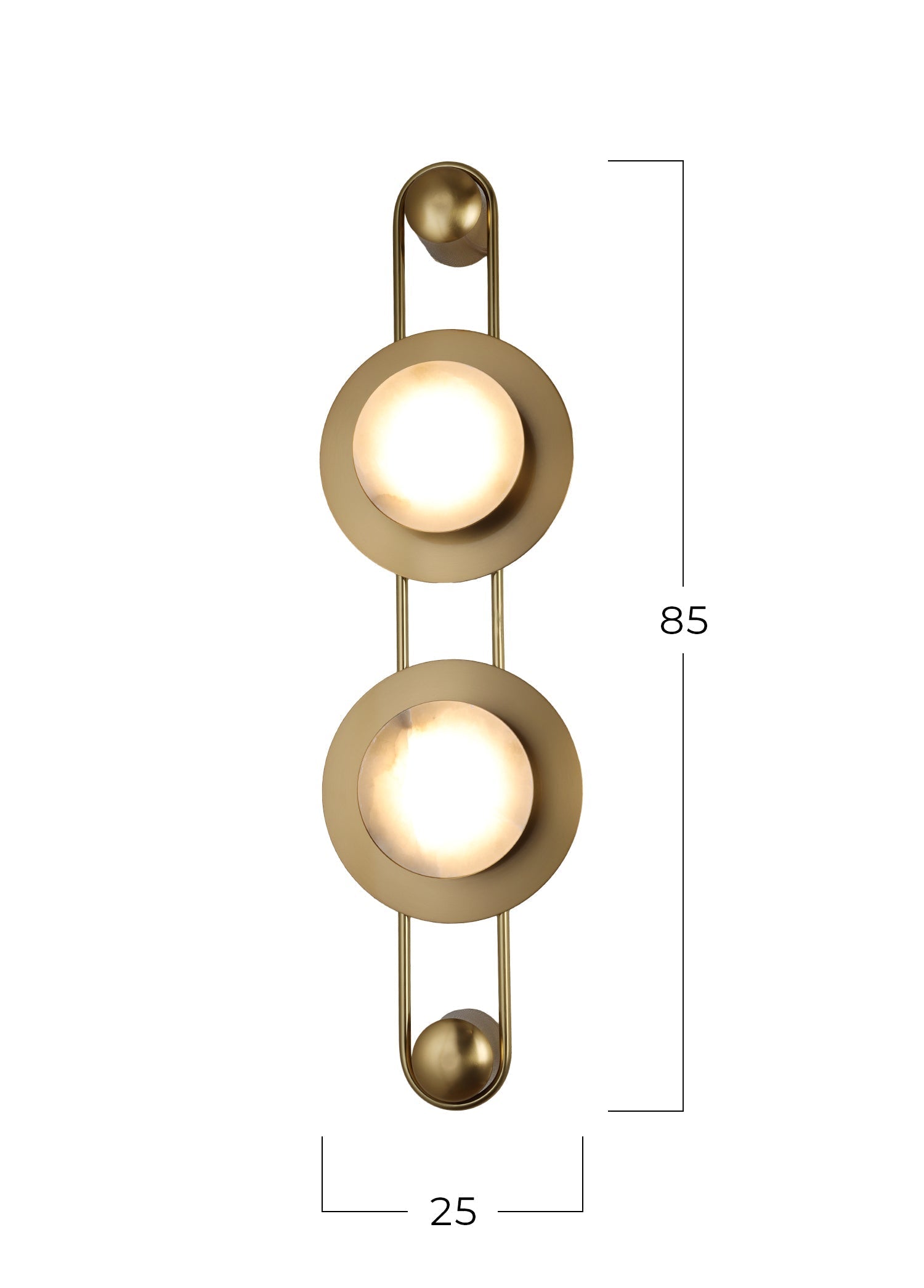 Lima İkili Mermer Aplik