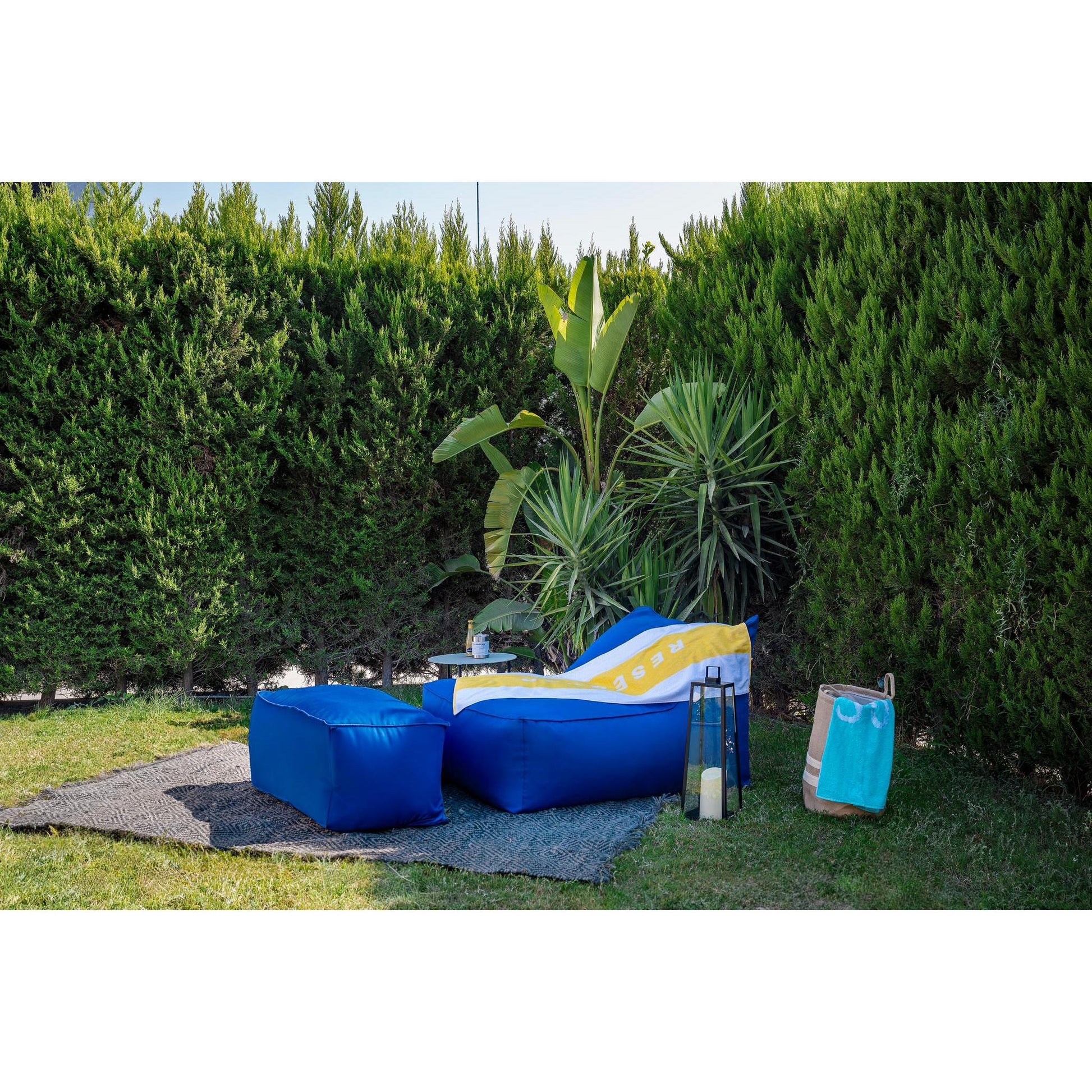 Livingstore Belize I Lounger + Puf | Modern ve Zarif Havuz & Deniz Yatağı