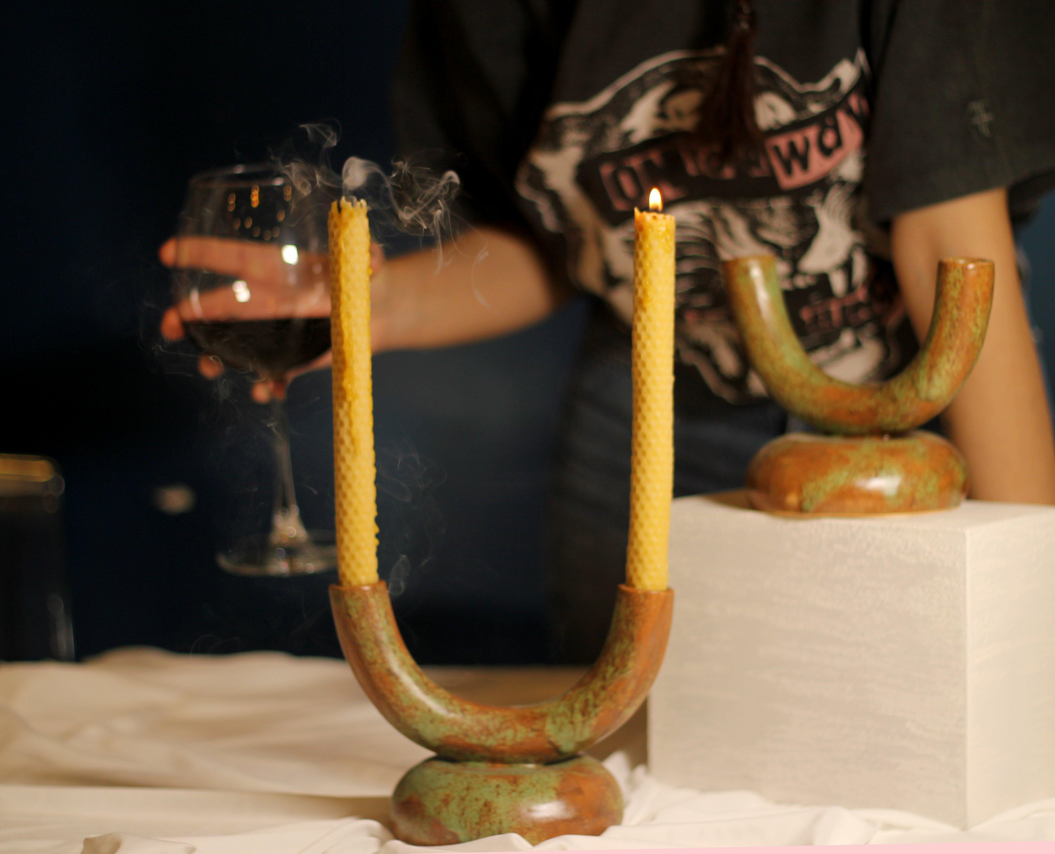 Luna Seramik Şamdan