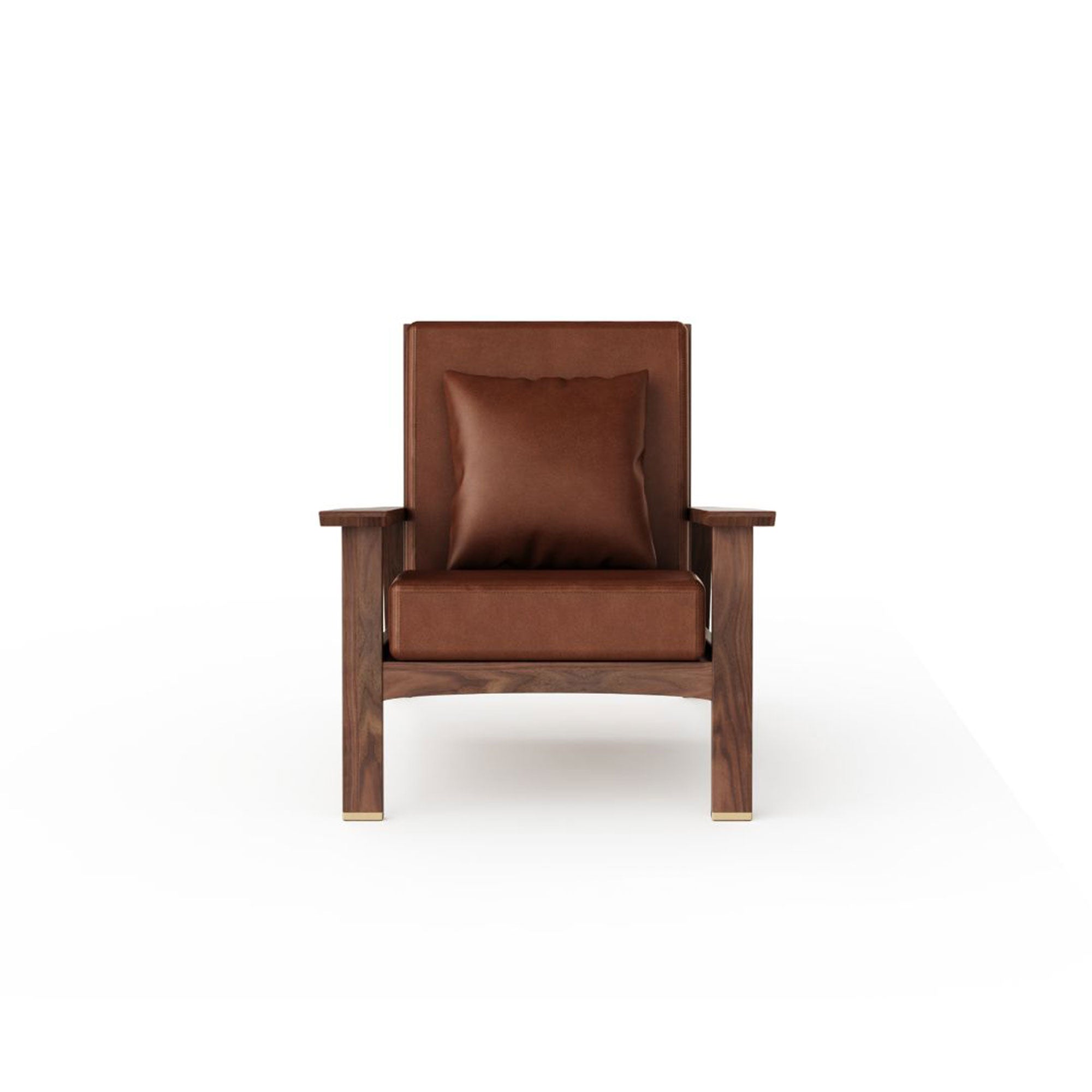 Wooden Armchair - Akita Series, Walnut
