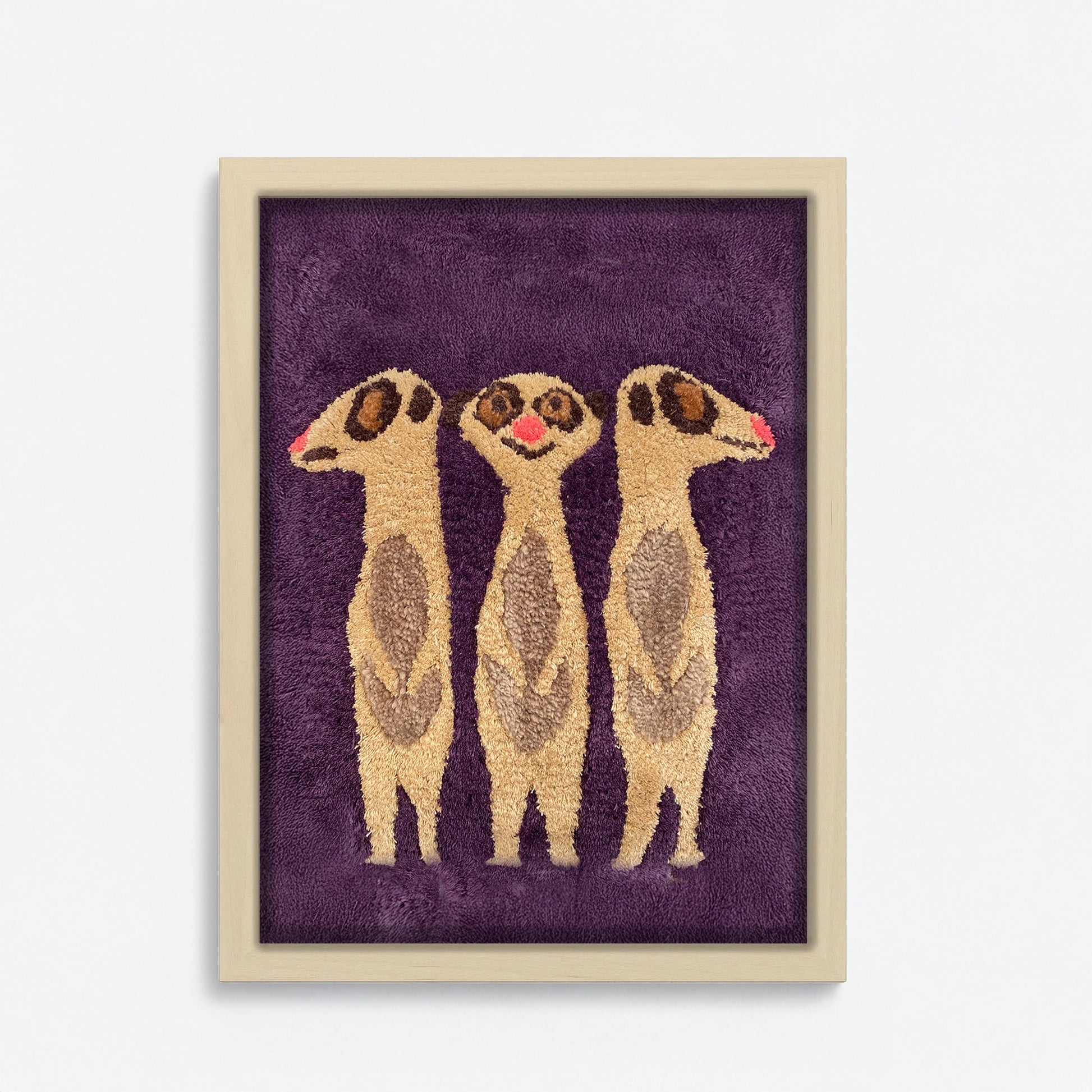 Meerkat Tufted Artwork Tablo