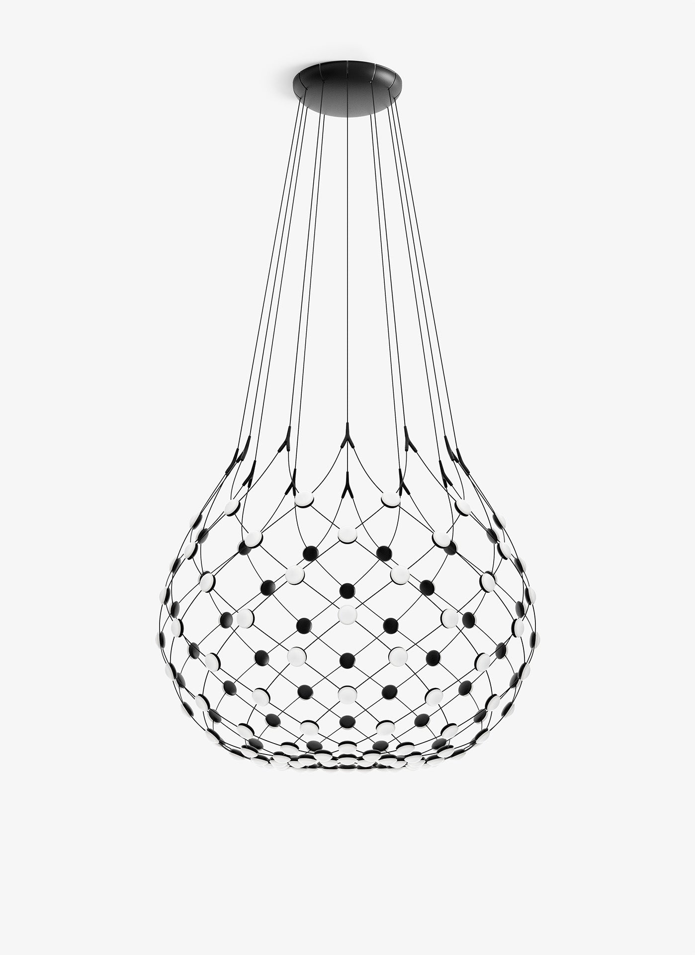 Mesh Sarkit Black Ø80x60 Cm Led 50w 2700k