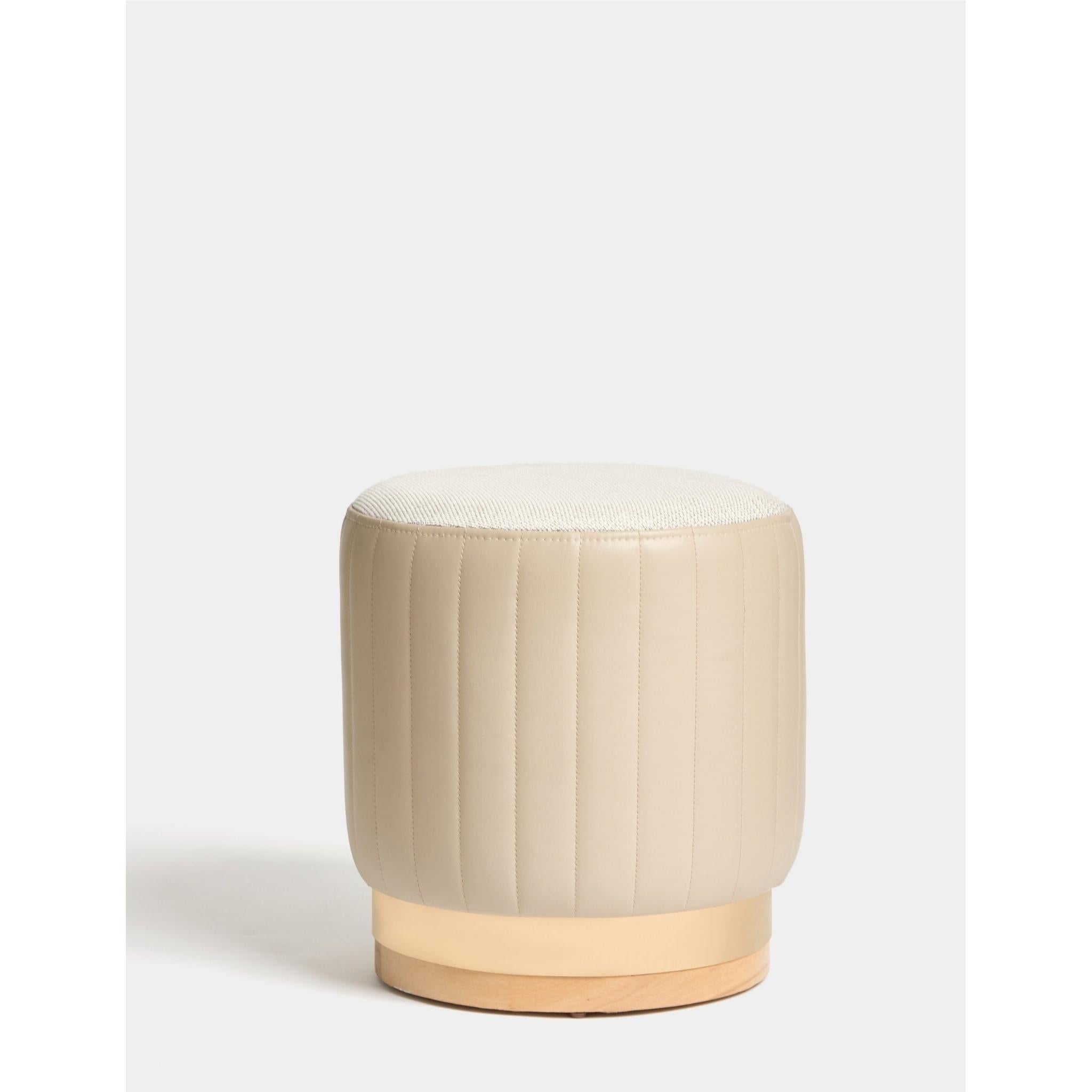 Nordica Gold Ve Ahşap Detaylı Puf