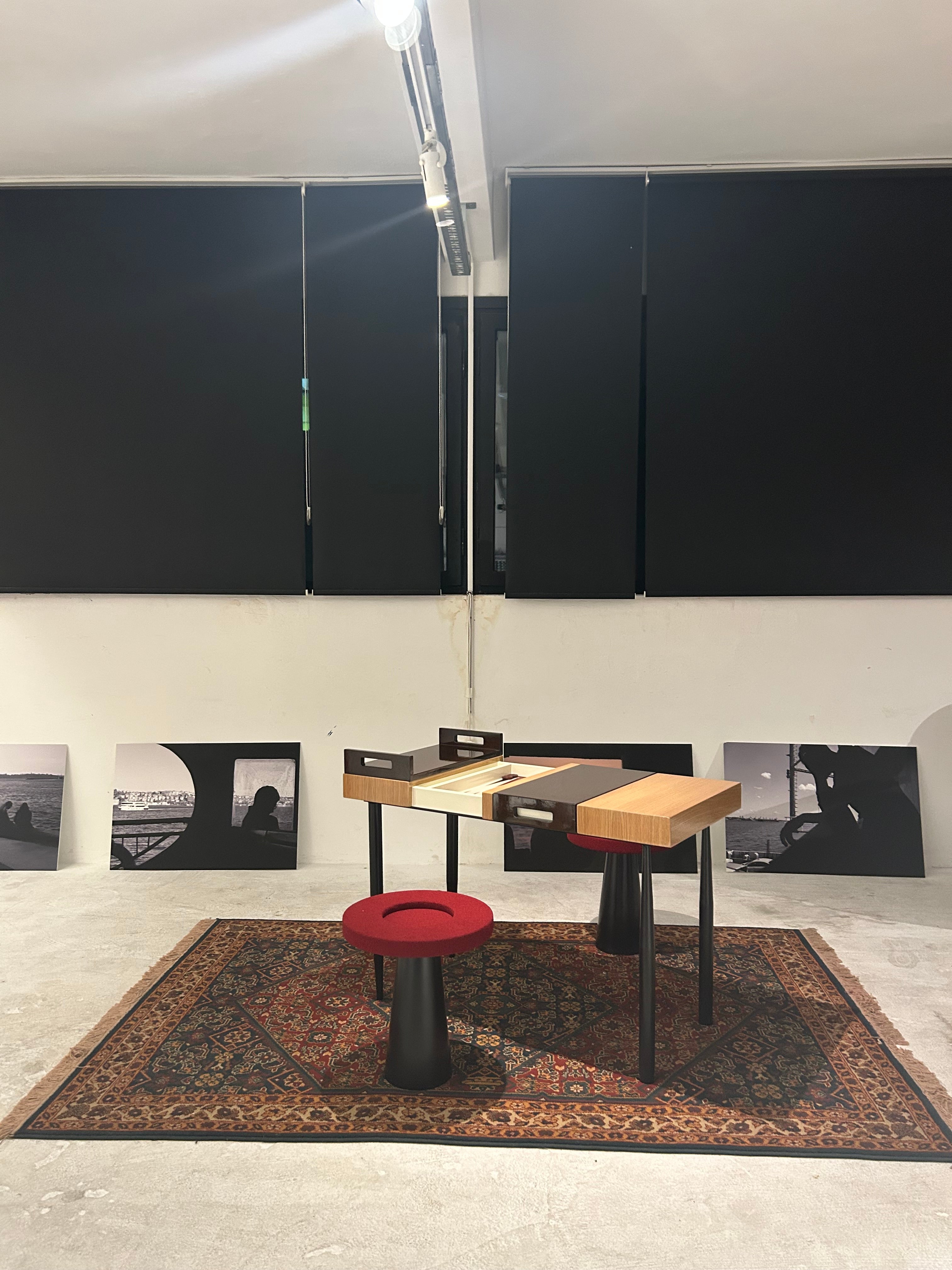 ÖTE TABLE in Oak & Walnut