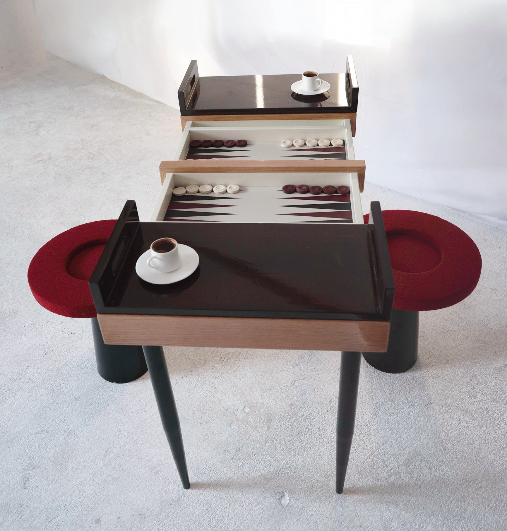 ÖTE TABLE in Oak & Walnut