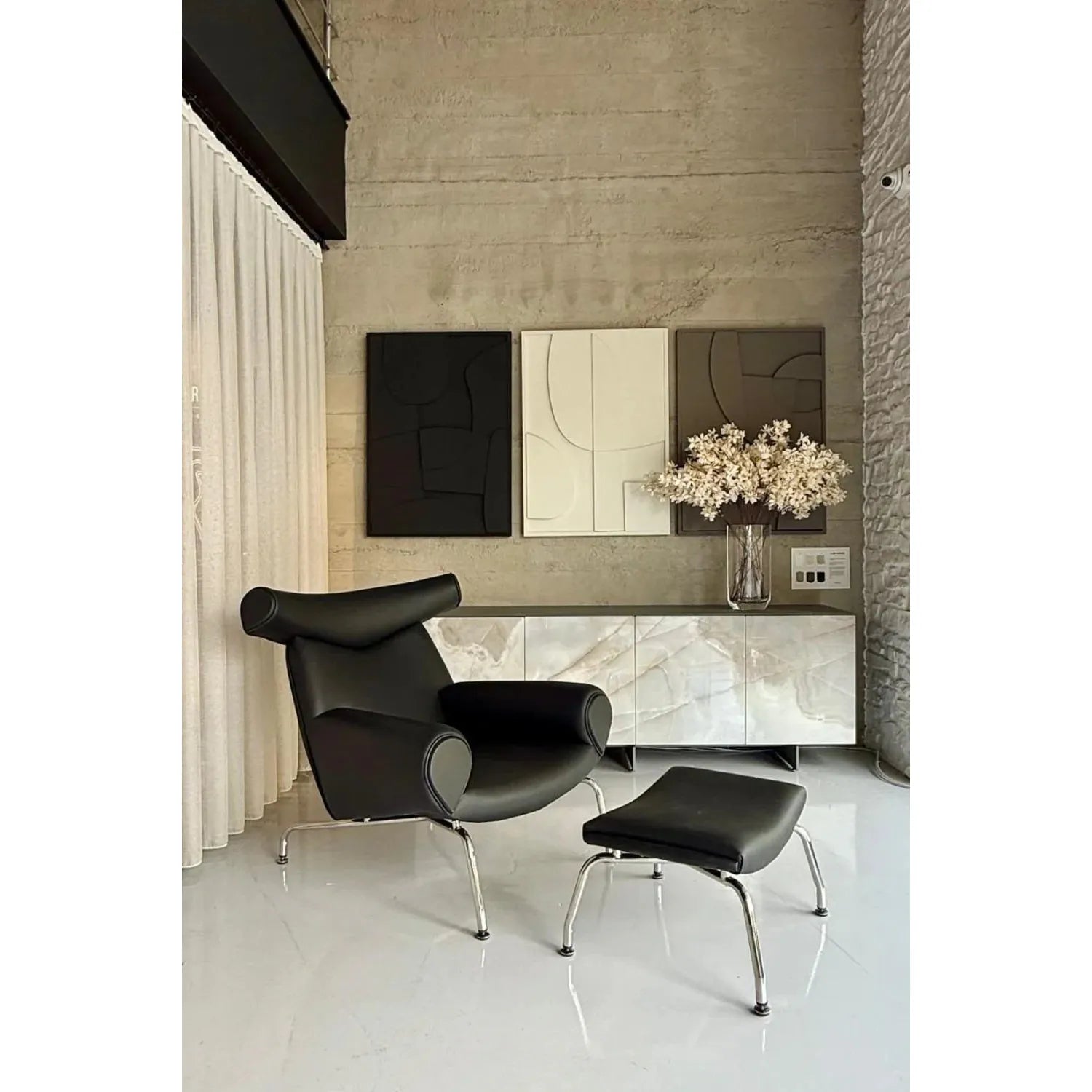 Ox Lounge Chair | Hans J. Wegner Tasarımı Esintili Berjer