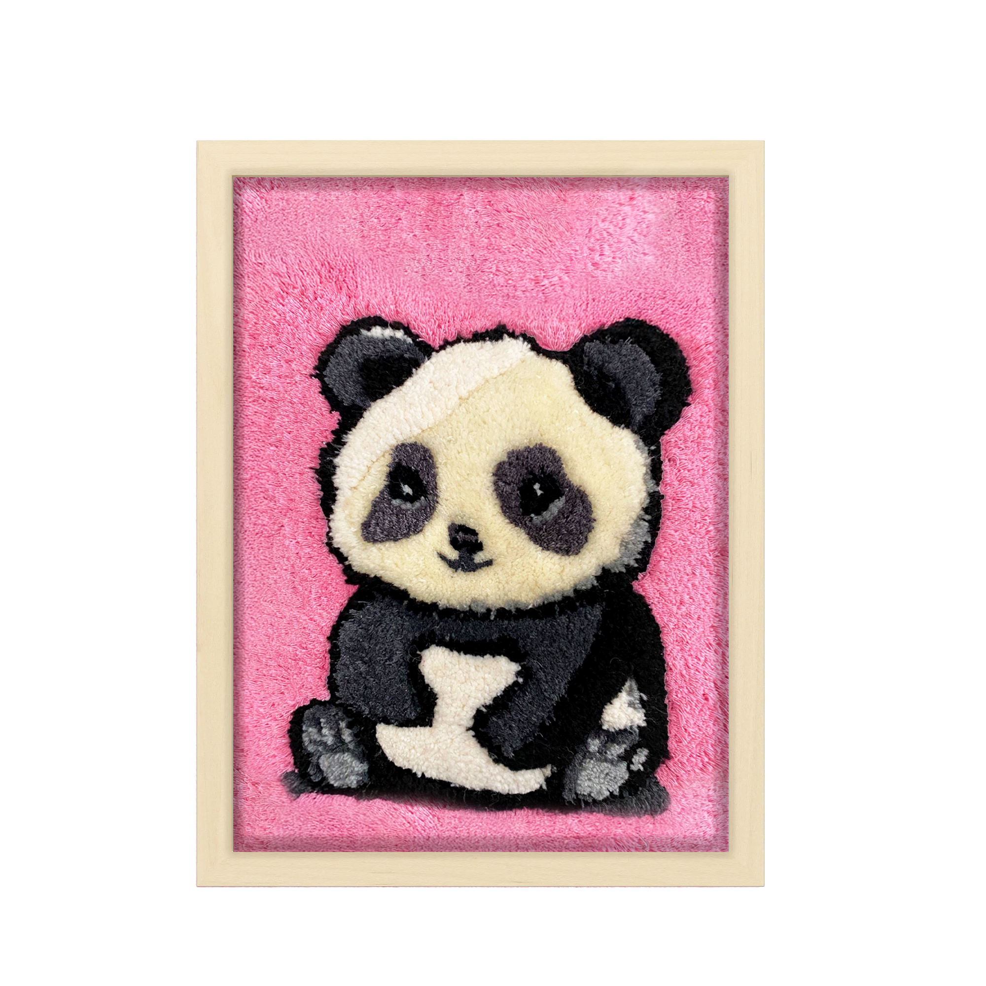 Panda Tufted Artwork Tablo