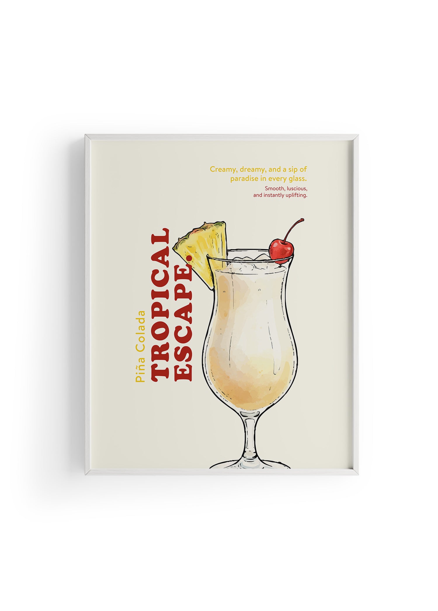 Piña Colada Kokteyl Posteri