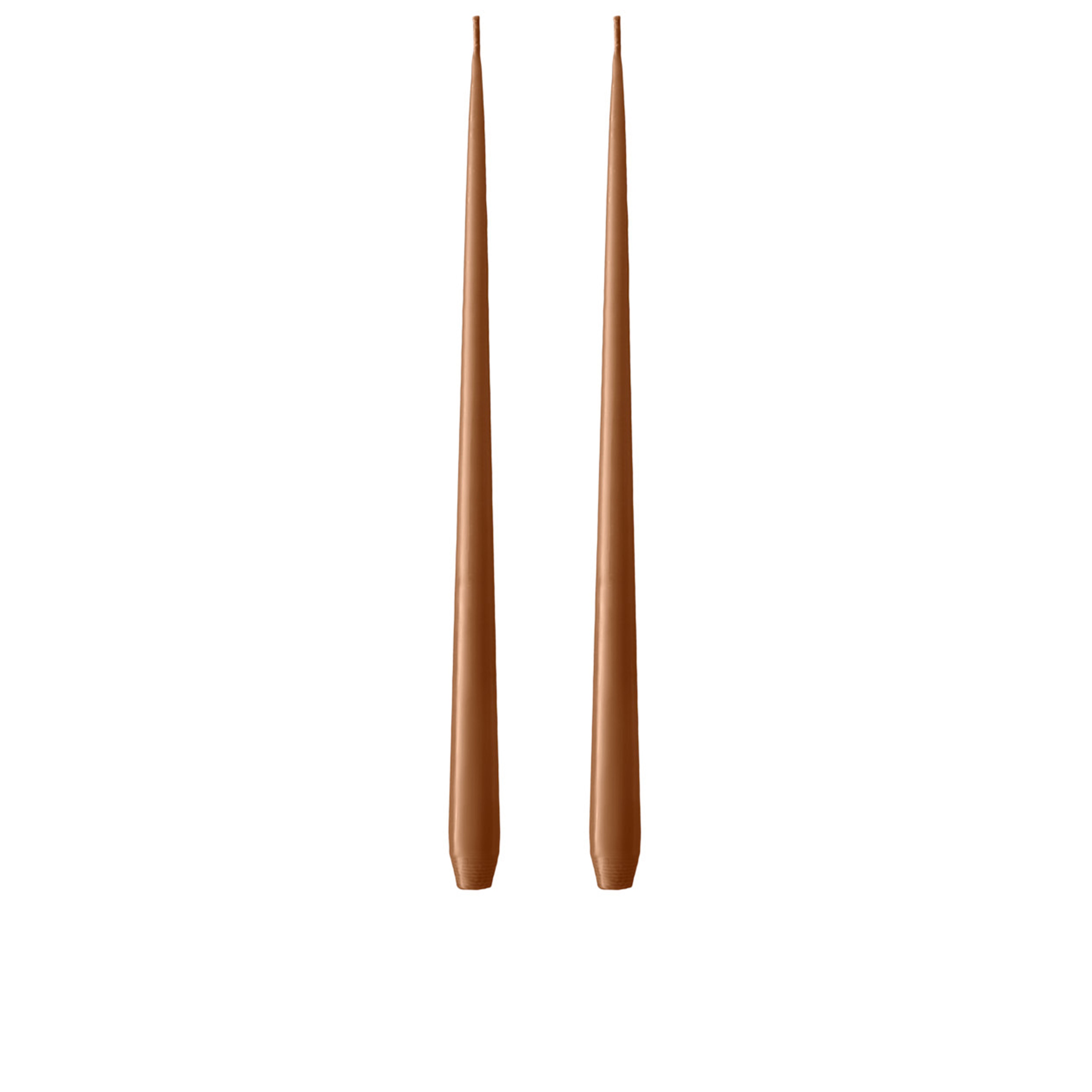 Raw Toffee Kokusuz 2'Li Uzun Konik Mum 42 Cm