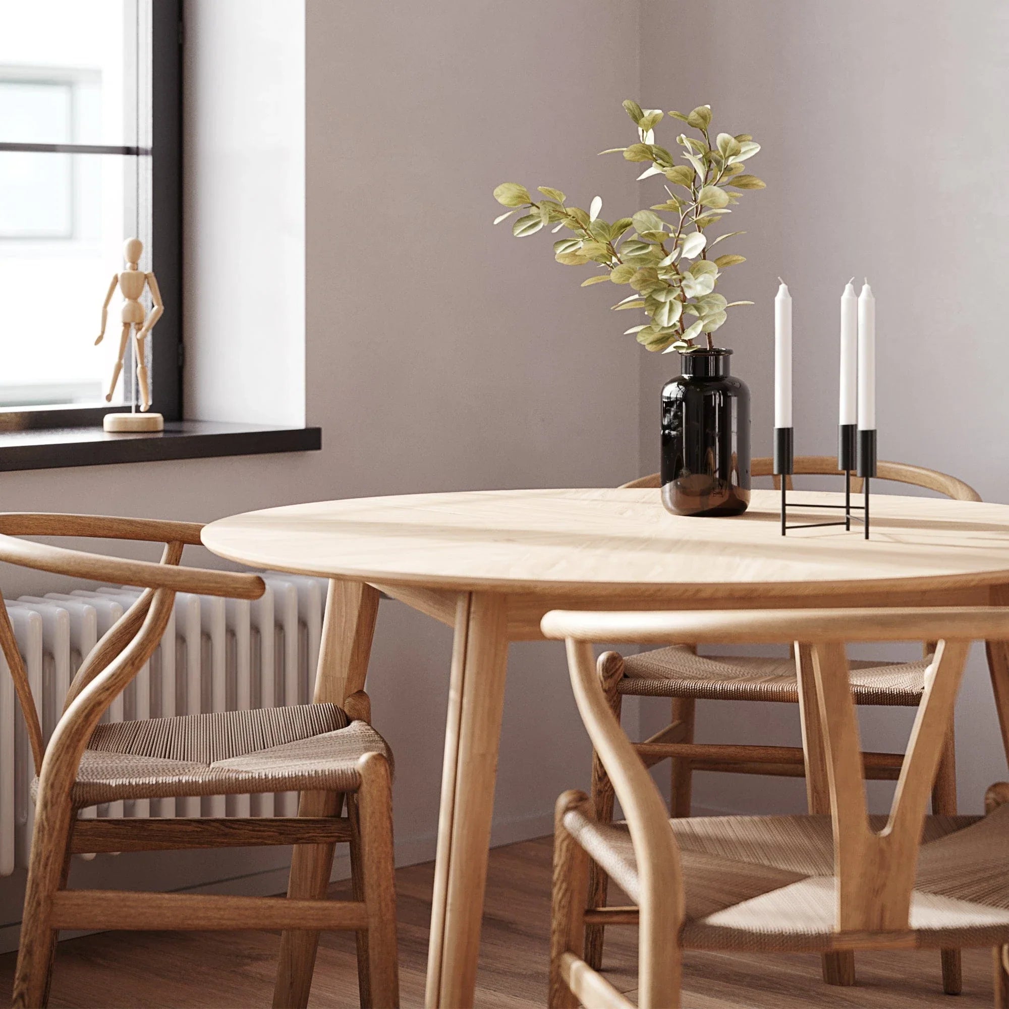 Rove Meşe Yemek Masası 110 Cm