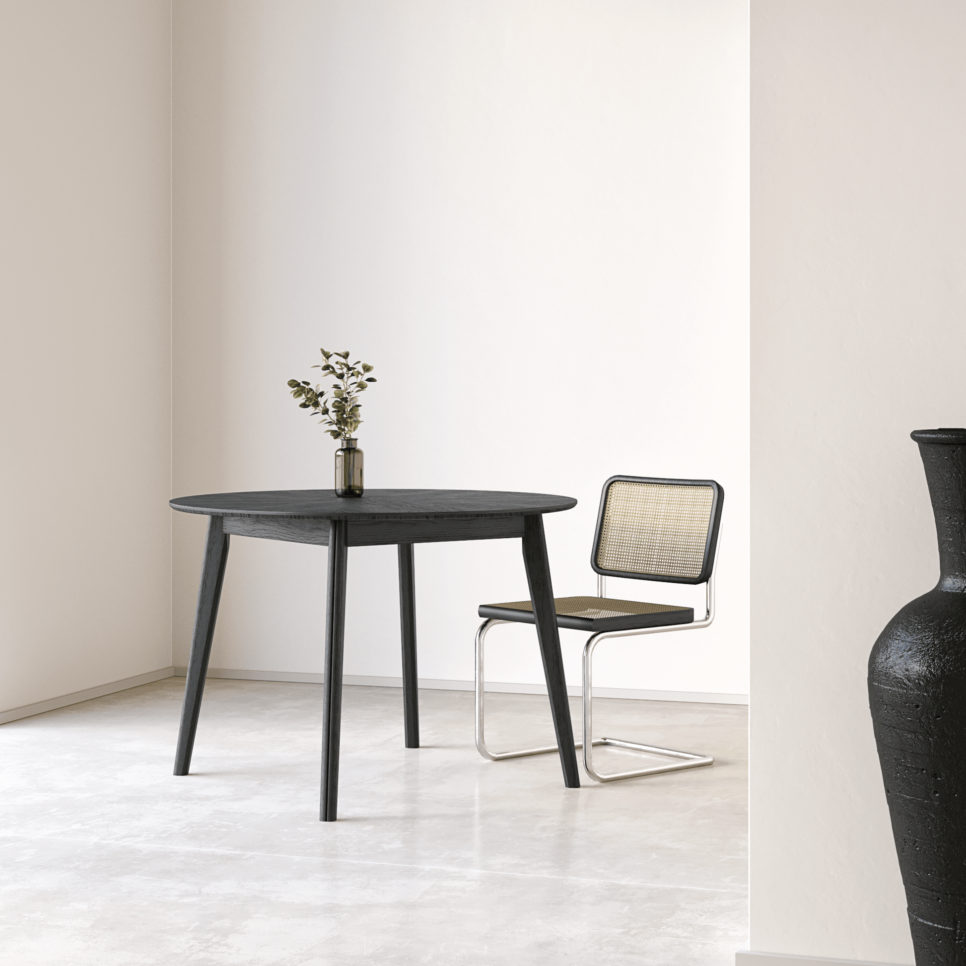 Rove Siyah Yemek Masası 110 Cm