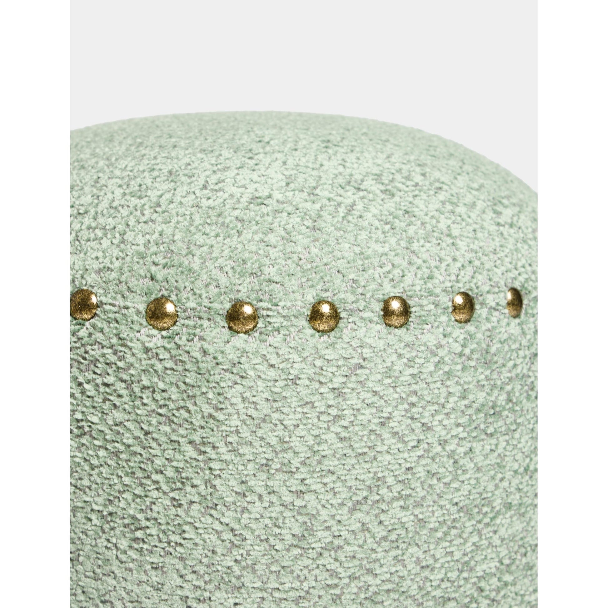 Saga Nostajik Ahşap Ayaklı Puf