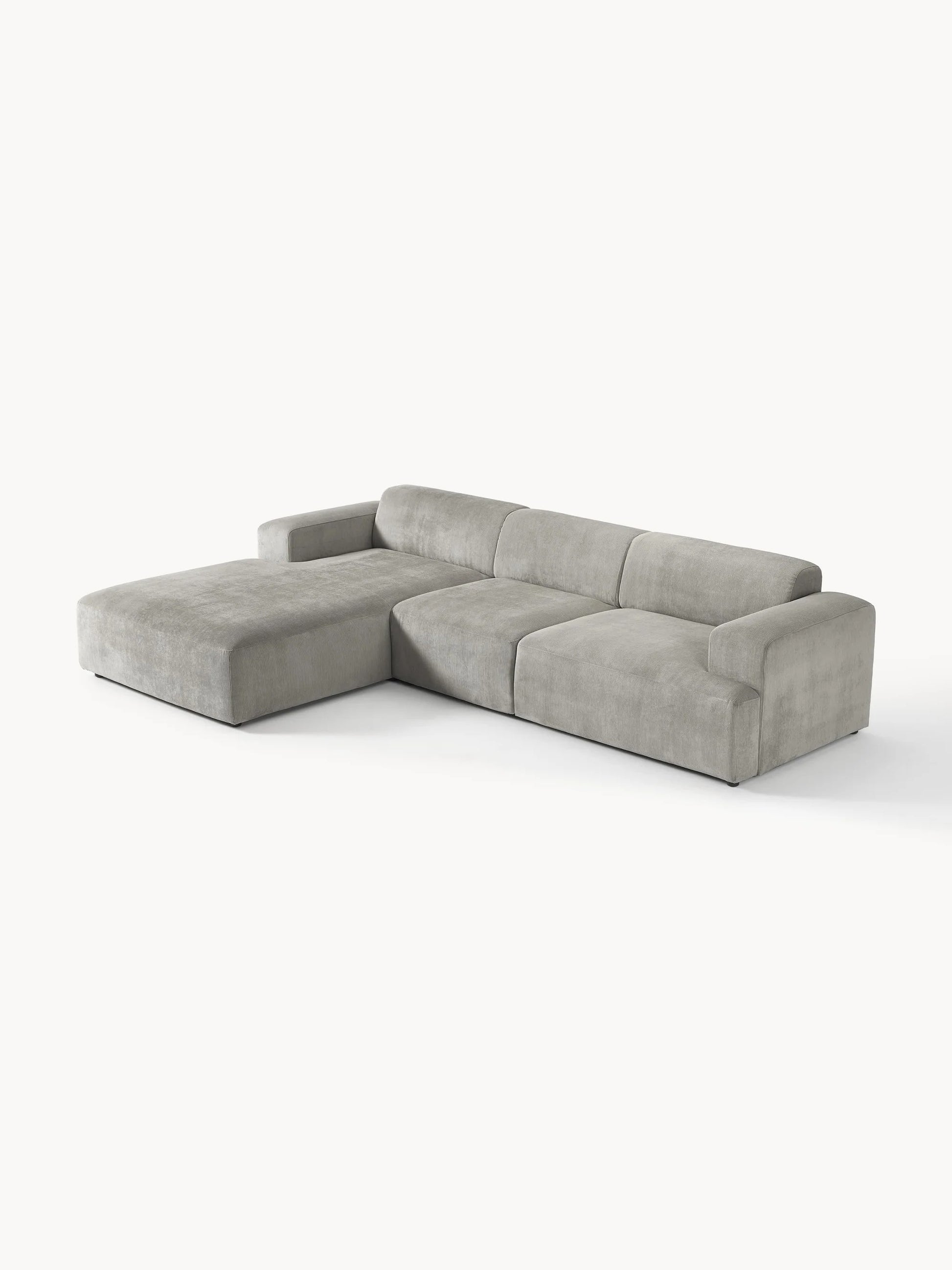 Stella Modüler Köşe Kanepe – Fitilli Kadife Döşemeli 4-5 Kişilik-Köşe Koltuk-Innature Home-Sağ Köşe-Açık Bej-NowShopFun