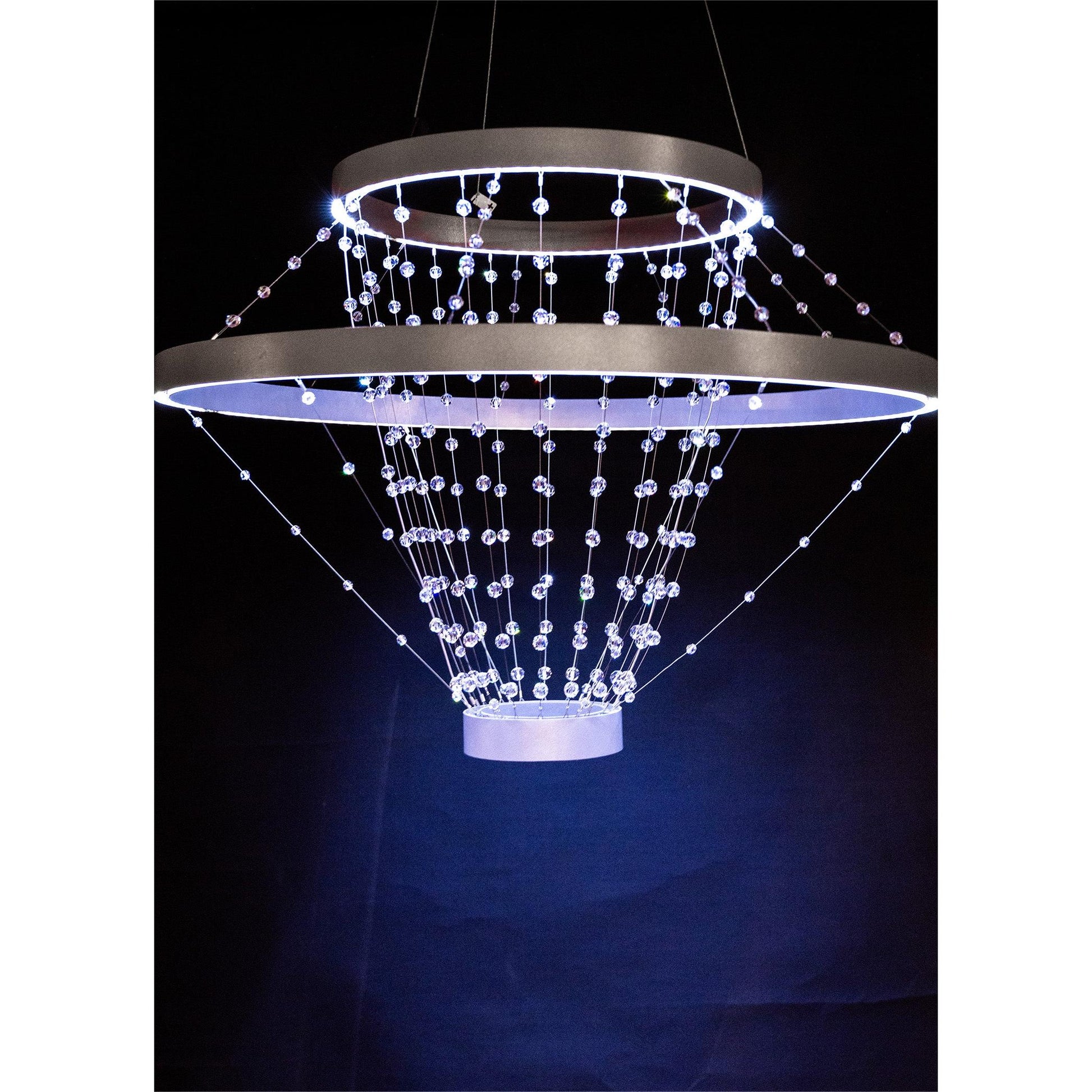 Strandelier European 3l Sarkit Gri̇ Ø67x48 Cm Led 260x0.1w