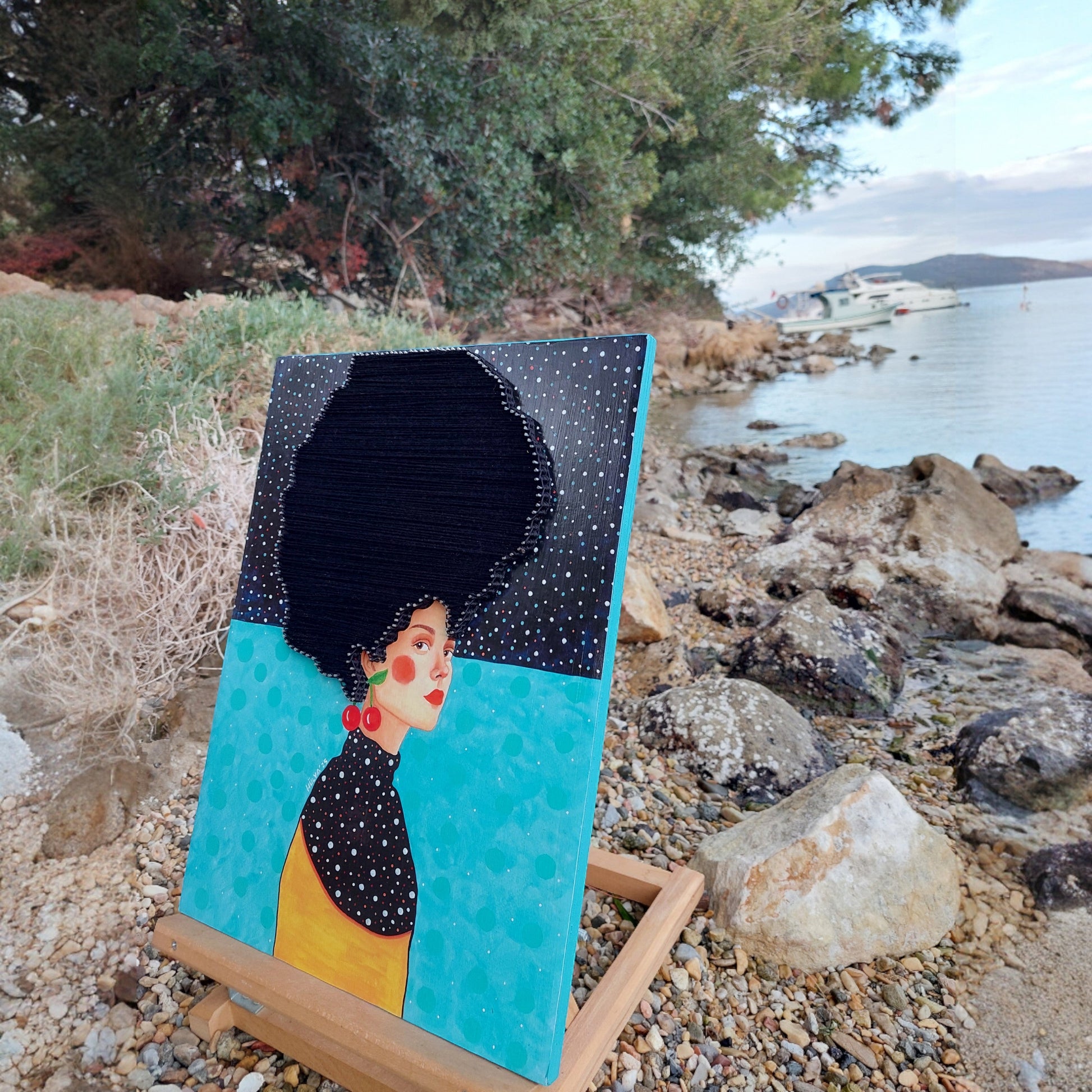 String Art TAblo - And Let Your Lonely Soul Be Filled With a Song