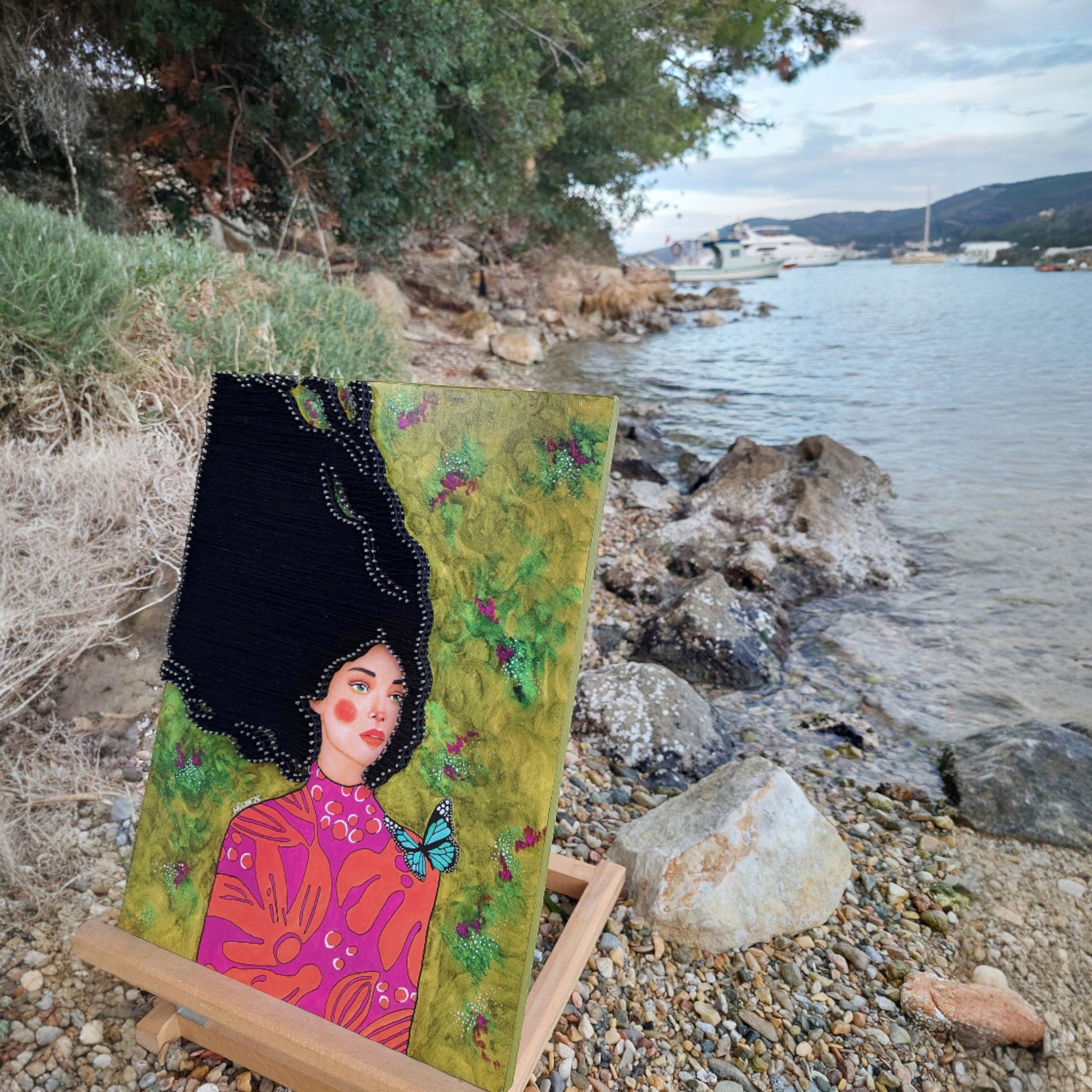 String Art Tablo - But You Want To Lose The Weight Of The Wind