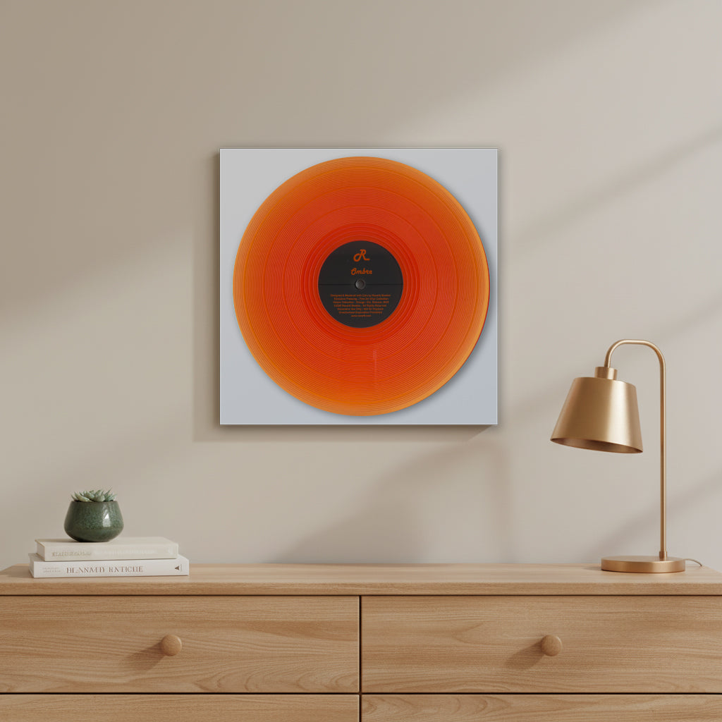 Decorative Plate Ombre Orange