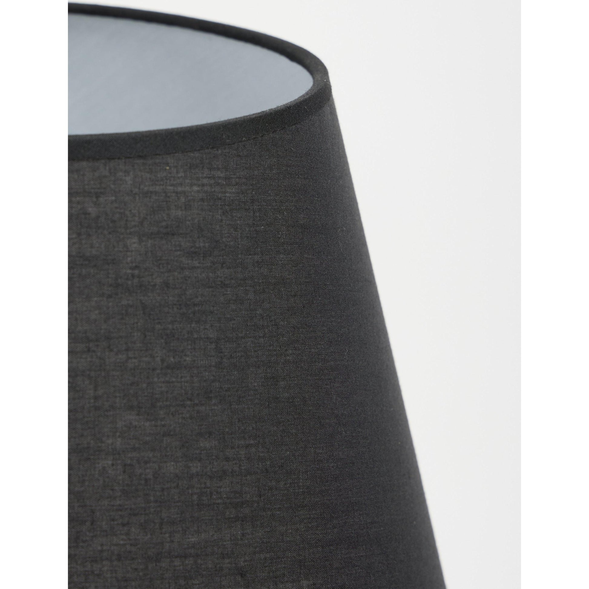 Valen Kumaş Şapkalı Siyah Traverten Abajur