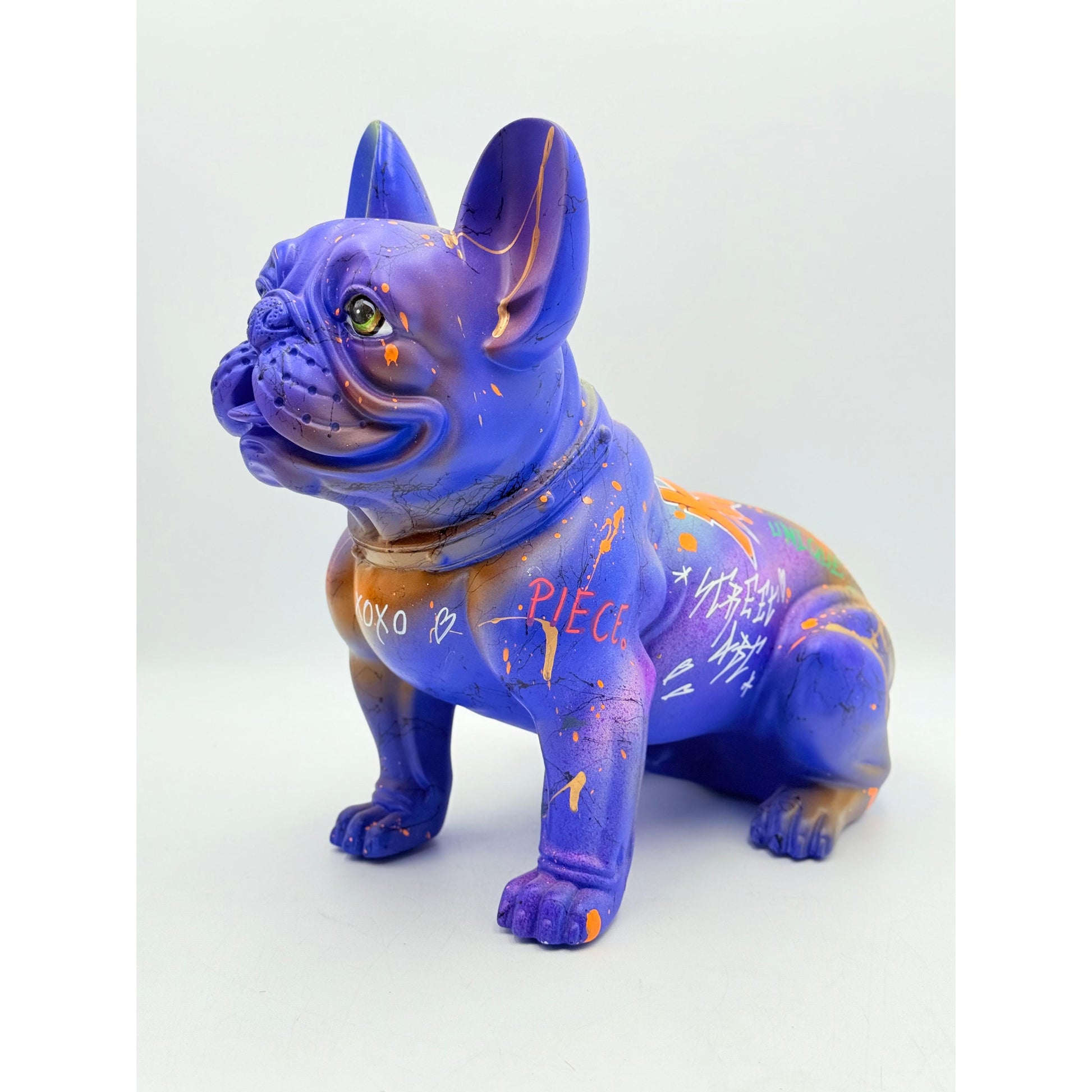 Vip Pop Art Tarzı Fransız Bulldog Heykeli