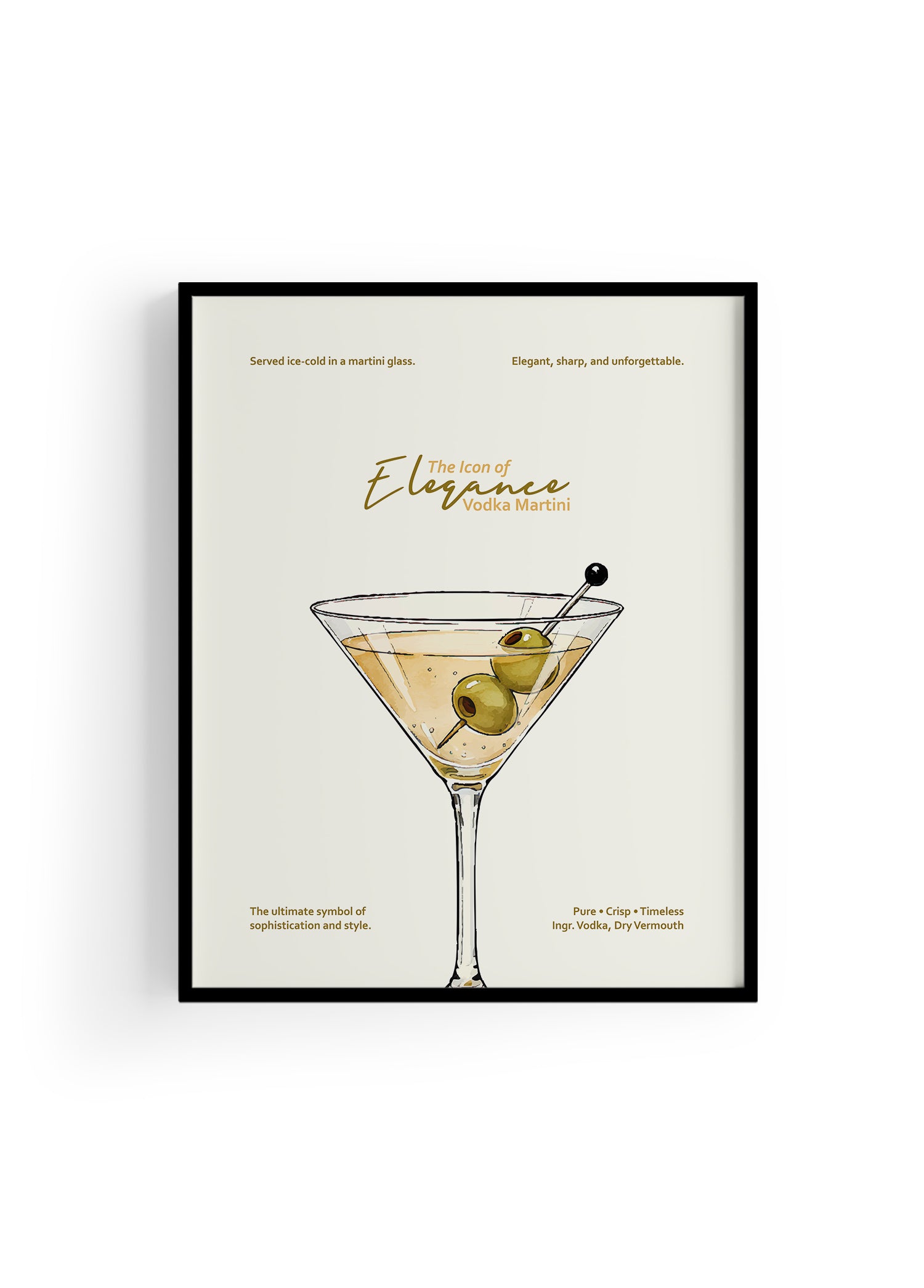 Vodka Martini Kokteyl Posteri