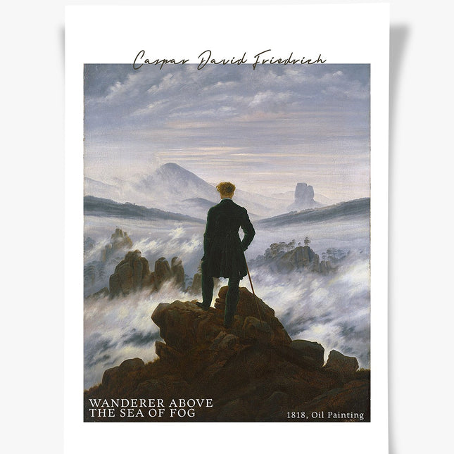Wanderer Above The Sea Of Fog | Caspar David Friedrich Baskı-Baskı-ODA.products-30x40 cm-Çerçevesiz-NowShopFun