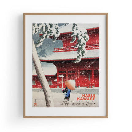 Zojoji Temple In Shiba | Hasui Kawase Baskı-Baskı-ODA.products-30x40 cm-Ahşap Çerçeve-NowShopFun