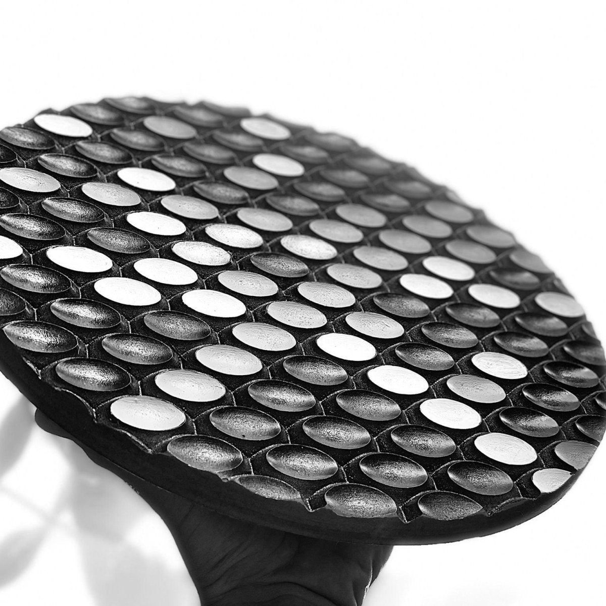 3D Ahşap El Boyaması Yuvarlak Tablo IV