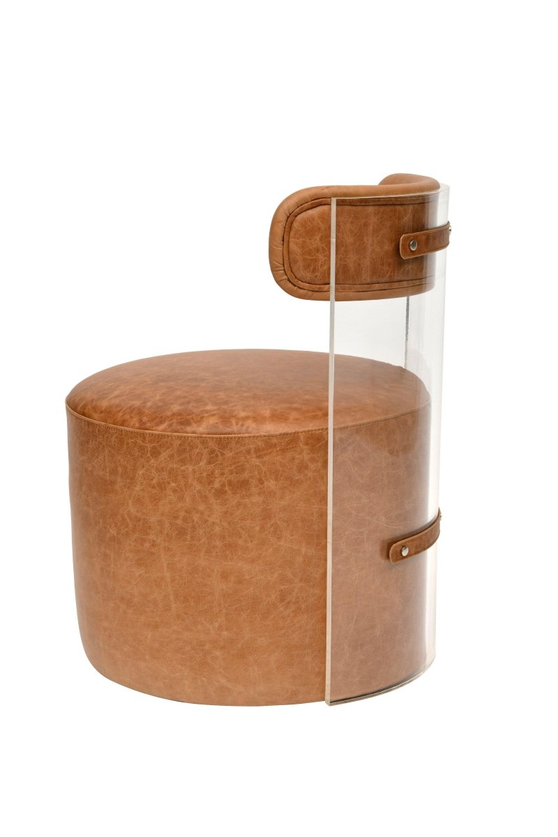 MOON SANDALYE TEKERLEKLİ - PLEKSİ ARKALI