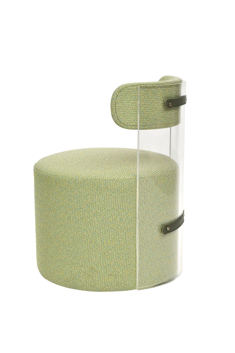 MOON SANDALYE TEKERLEKLİ - PLEKSİ ARKALI