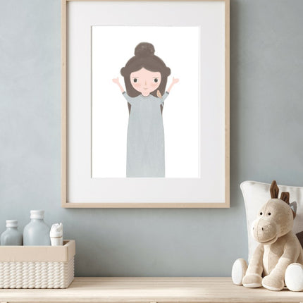 Meral Bilkay - Küçük Kız Fine Art Baskı - Fine Art Baskı