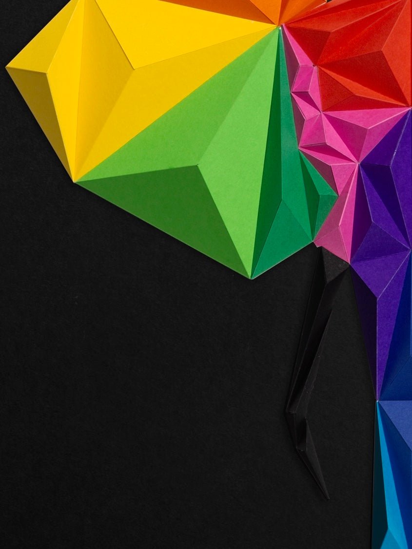 Elephant - Black / Multicolor Tablo