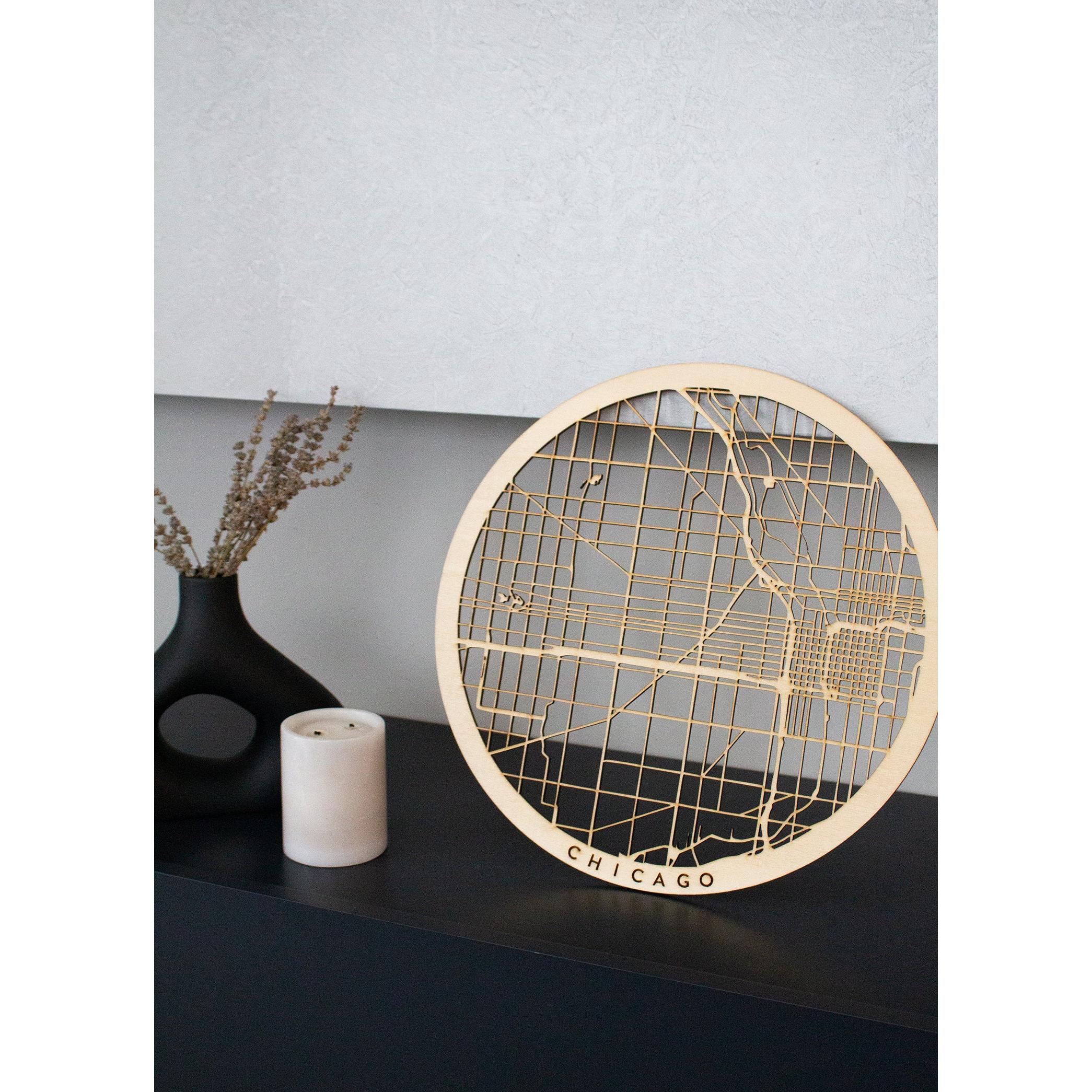 Chicago Ahşap Şehir Haritası