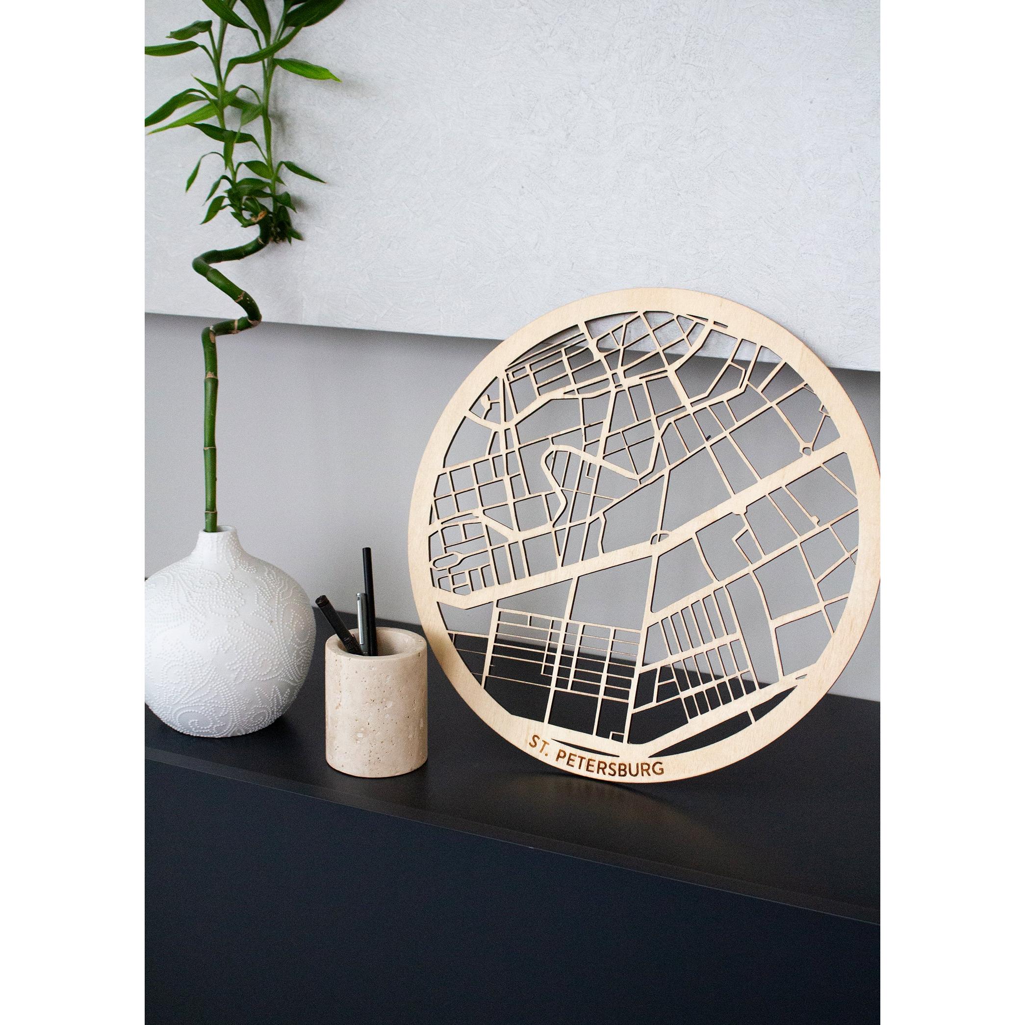 St. Petersburg Ahşap Şehir Haritası