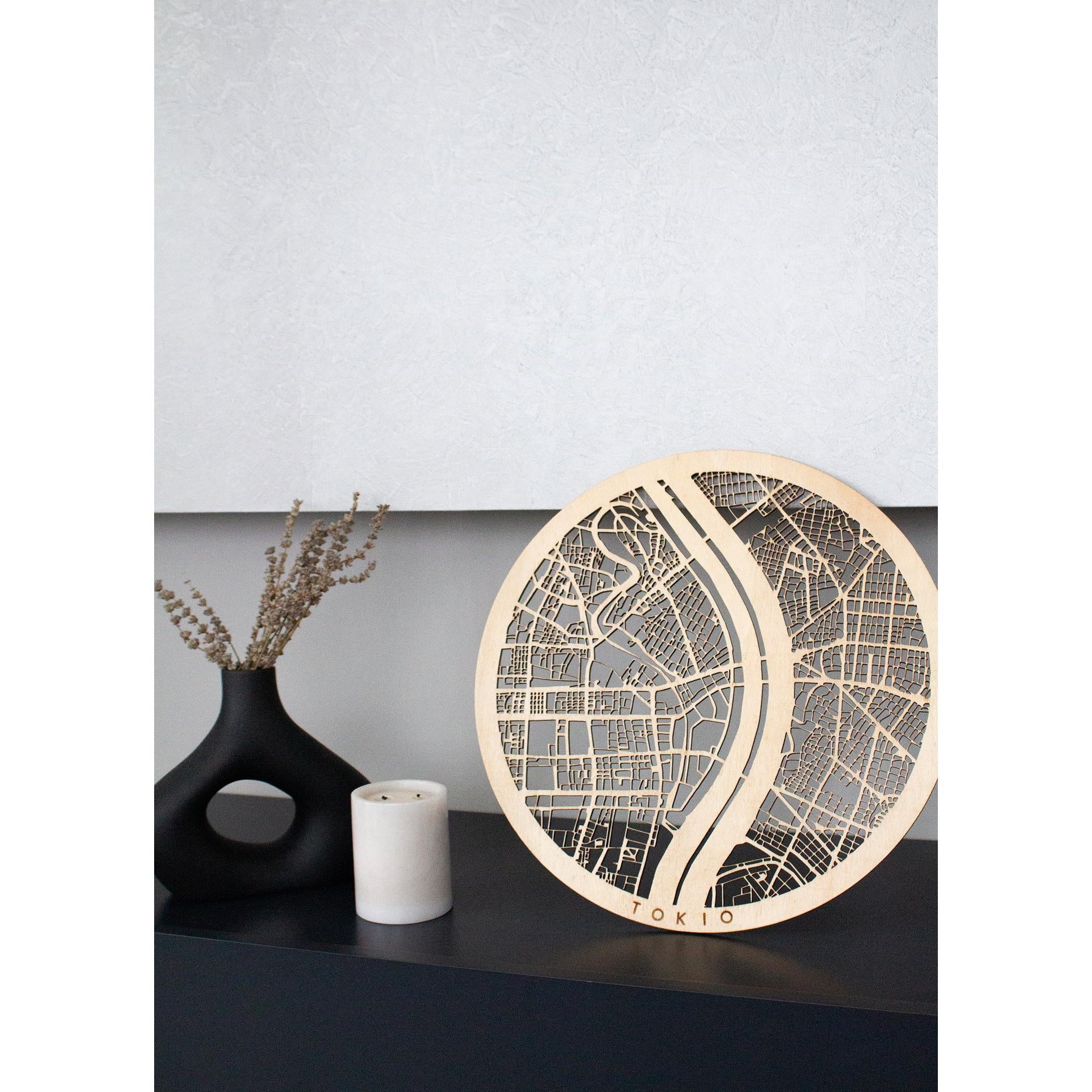 Tokio Ahşap Şehir Haritası