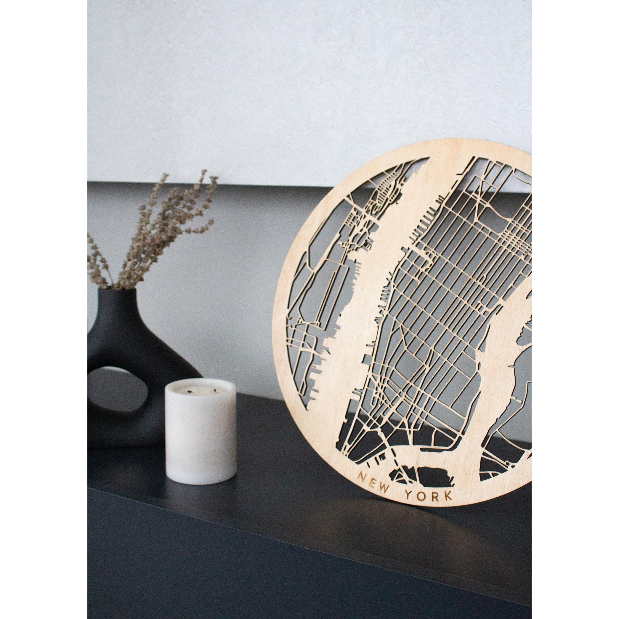 New York Ahşap Şehir Haritası