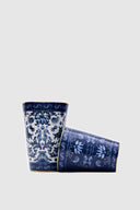Royal Blue Blanc Lacivert Porselen Vazo-Vazo-Seamona-NowShopFun