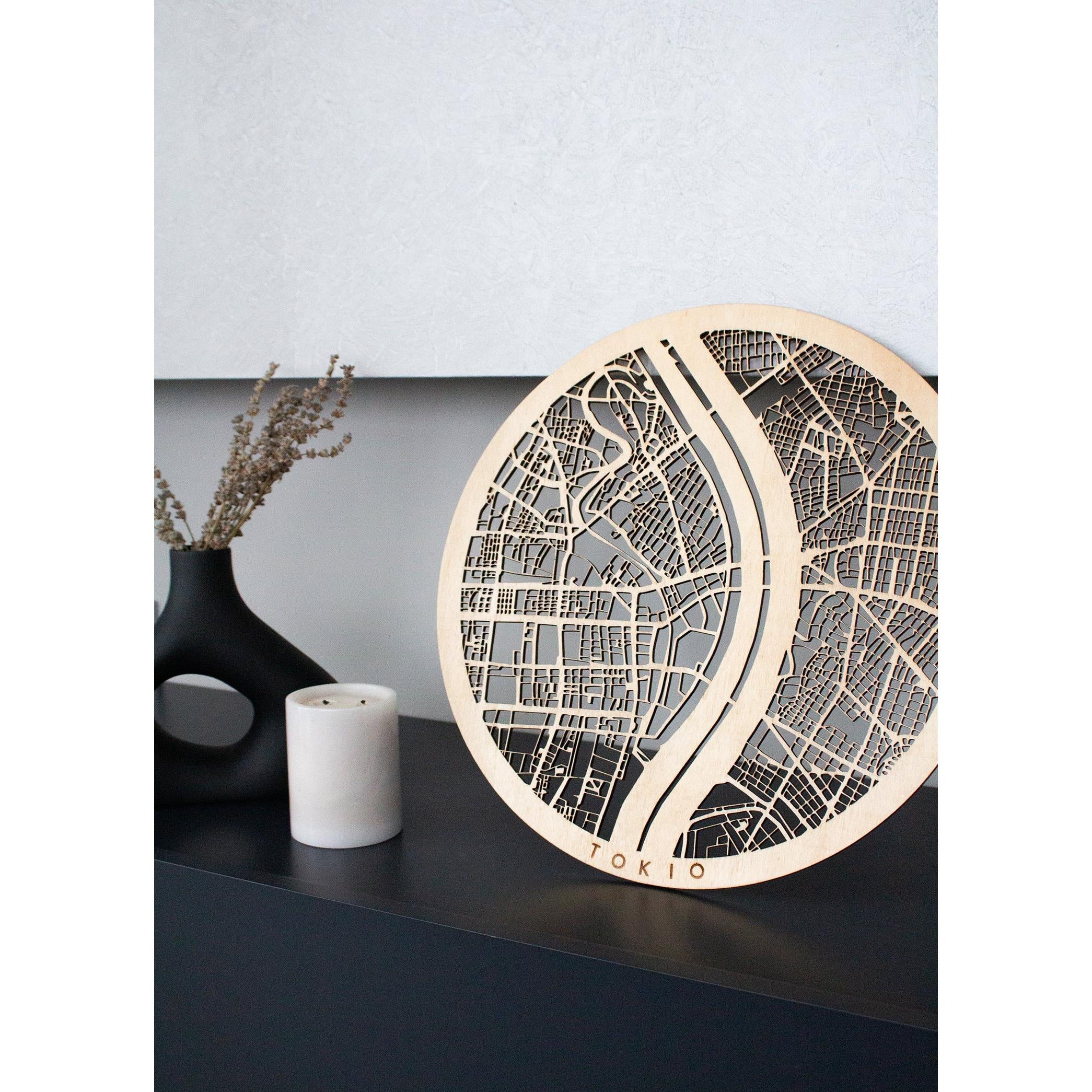 Tokio Ahşap Şehir Haritası