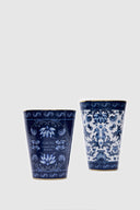 Royal Blue Blanc Lacivert Porselen Vazo-Vazo-Seamona-NowShopFun
