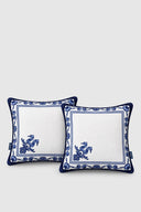Blue Blanc Dekoratif Mavi Yastık 40x40 Cm 2'li-Yastık & Kırlent-Seamona-NowShopFun
